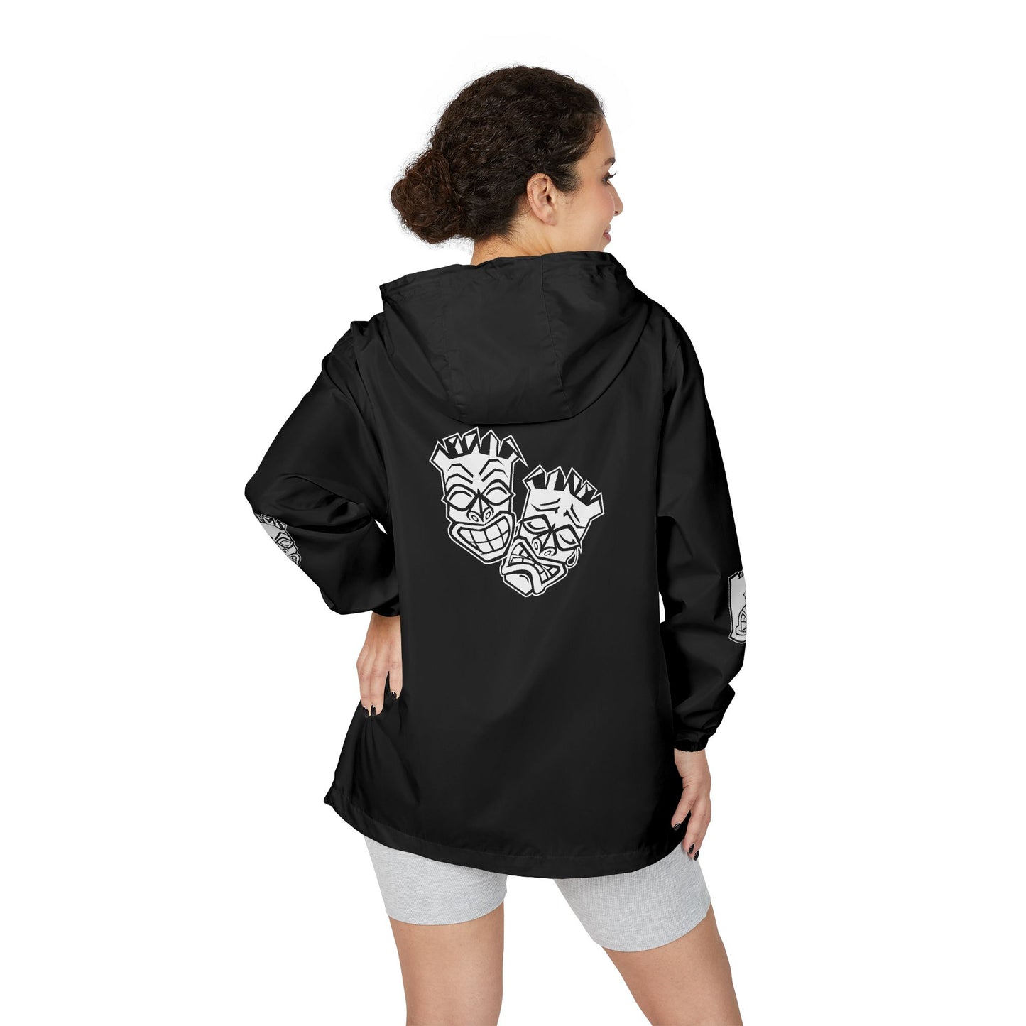 Now & Later Tiki Heads Golf Windbreaker