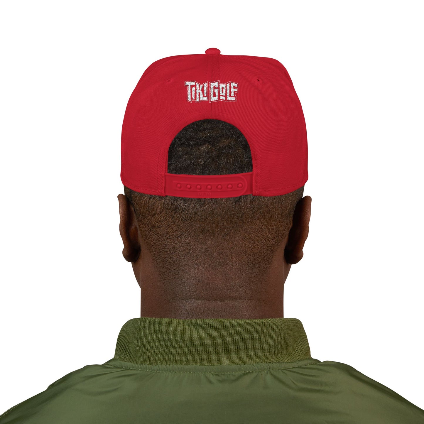 "Birdie Now, Bogey Later" Embroidered Tiki Golf Snapback