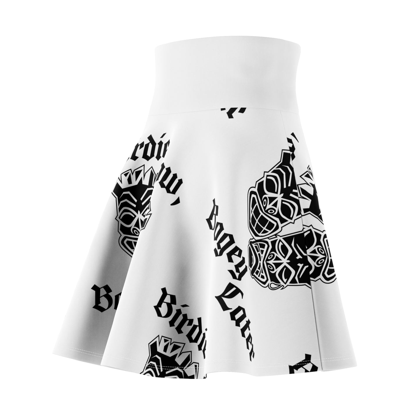 "Birdie Now, Bogey Later" White Skate & Surf Skirt