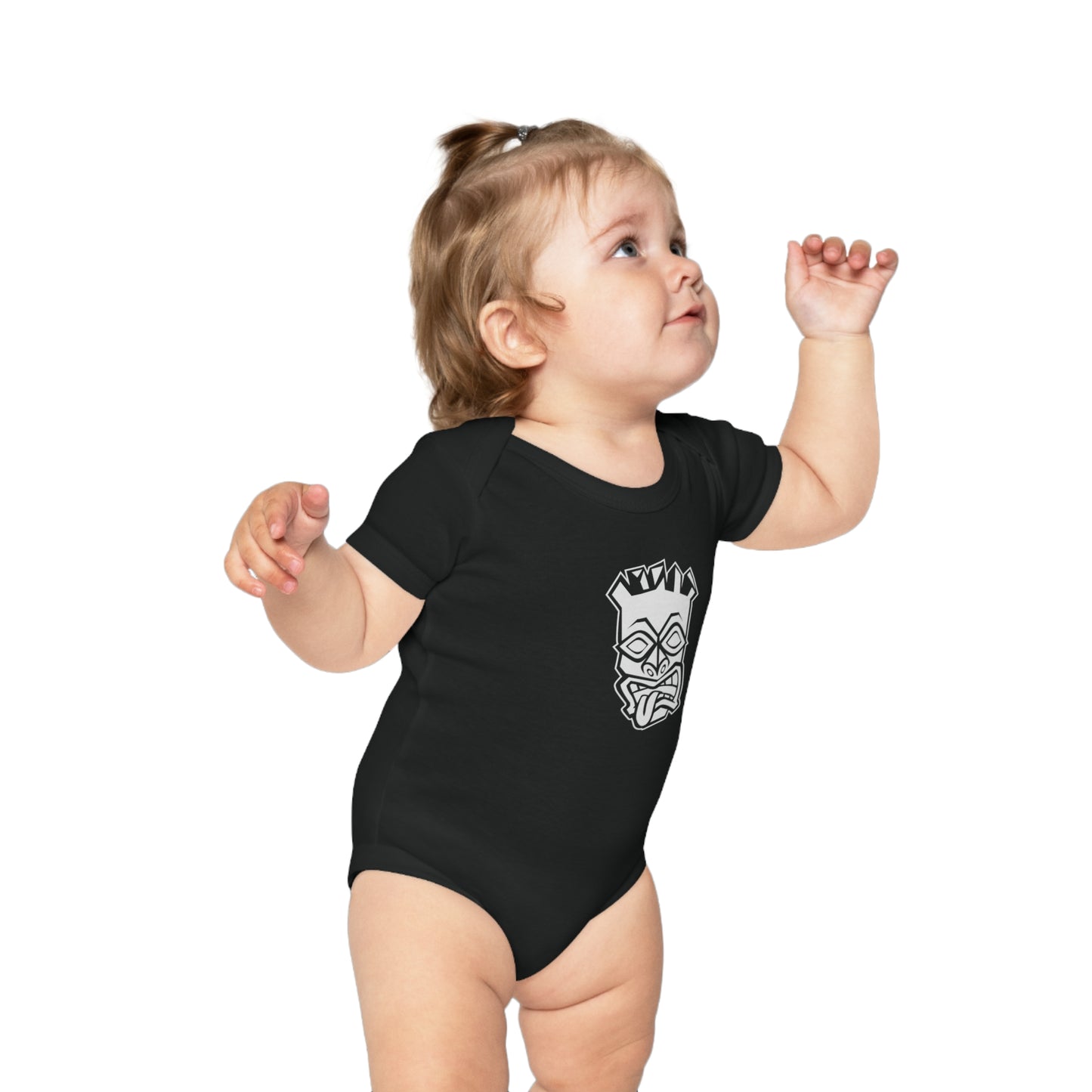 Tongue Out Tiki Baby Onesie