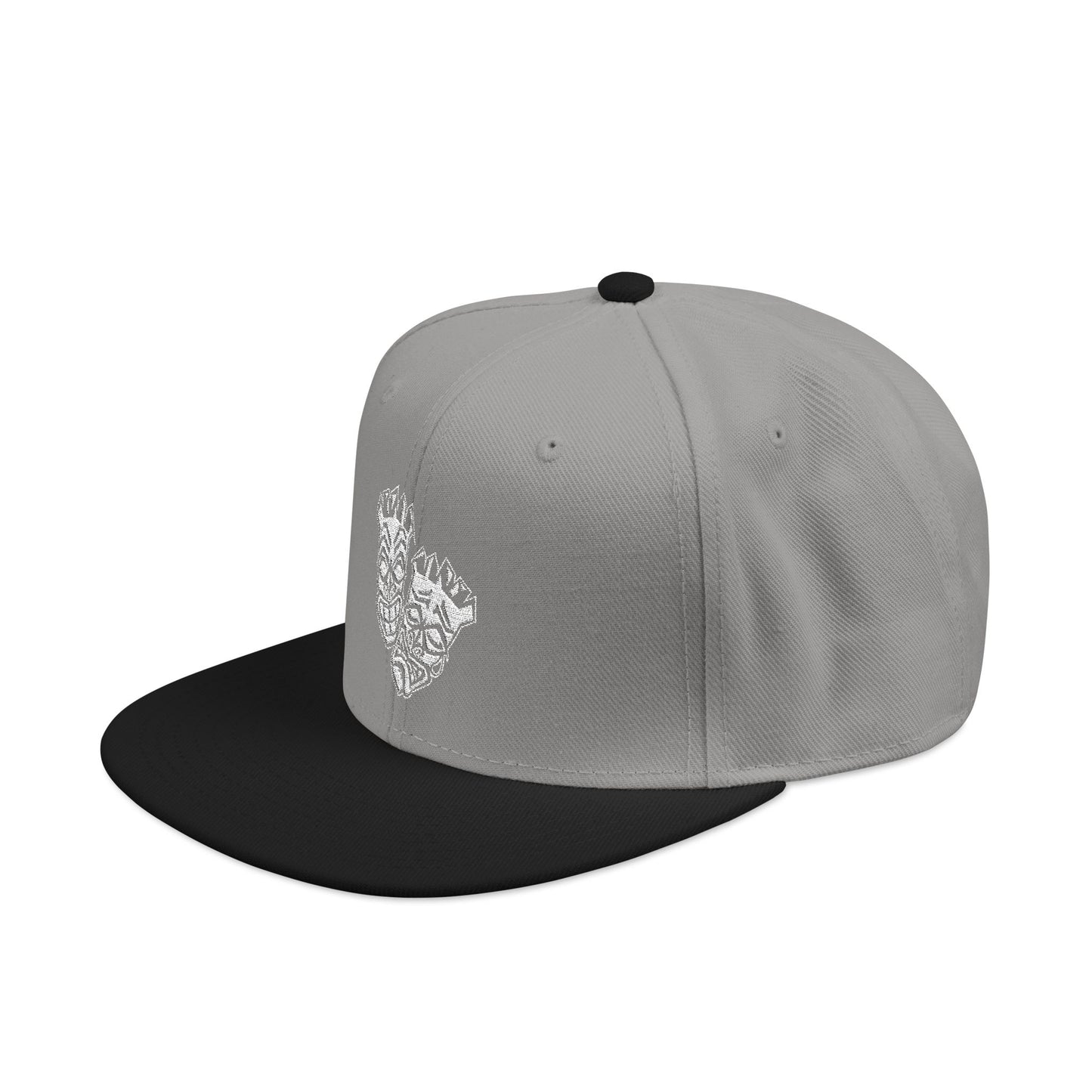 Now & Later White Tiki Heads Snapback