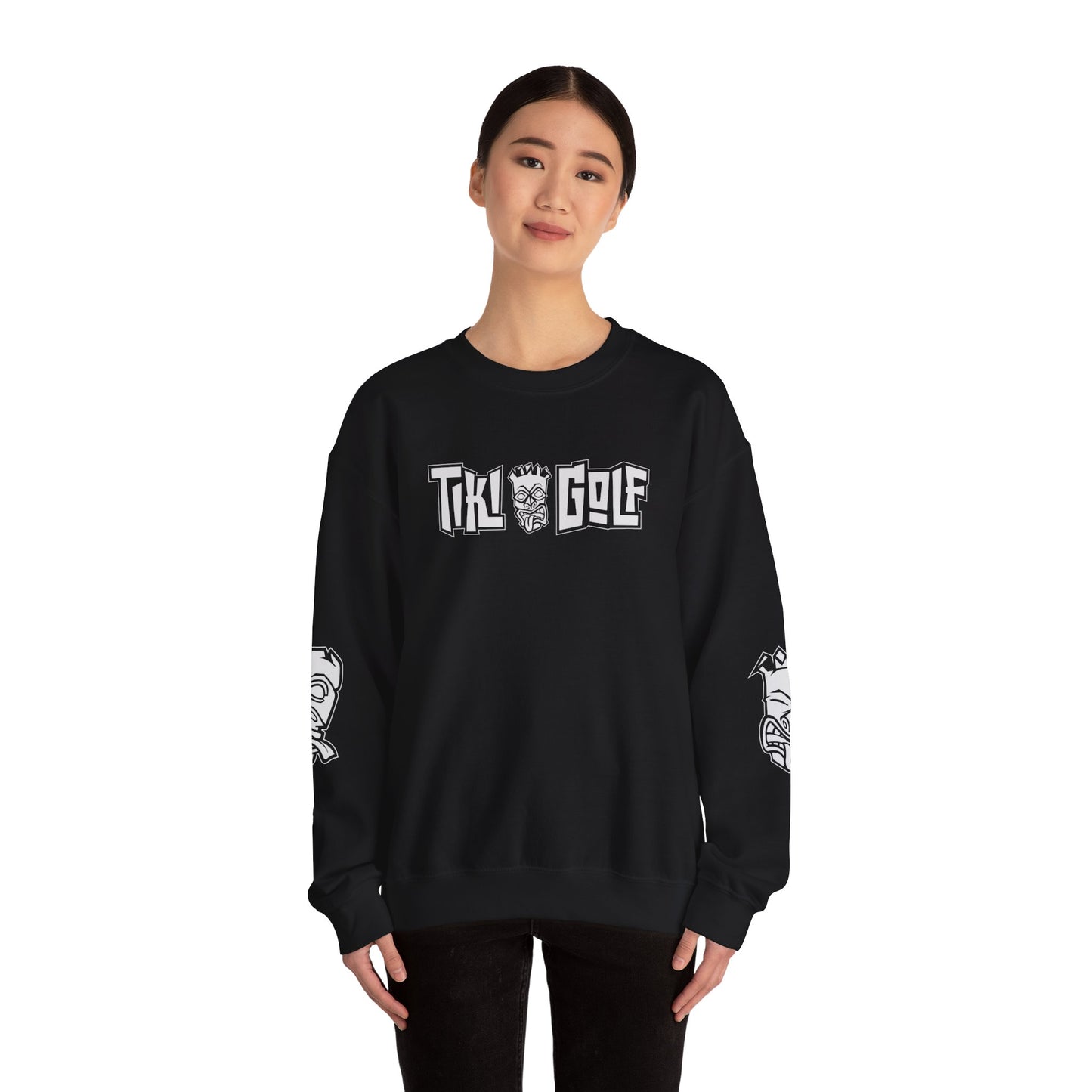 "Birdie Now, Bogey Later" Tiki Golf Crewneck Sweatshirt