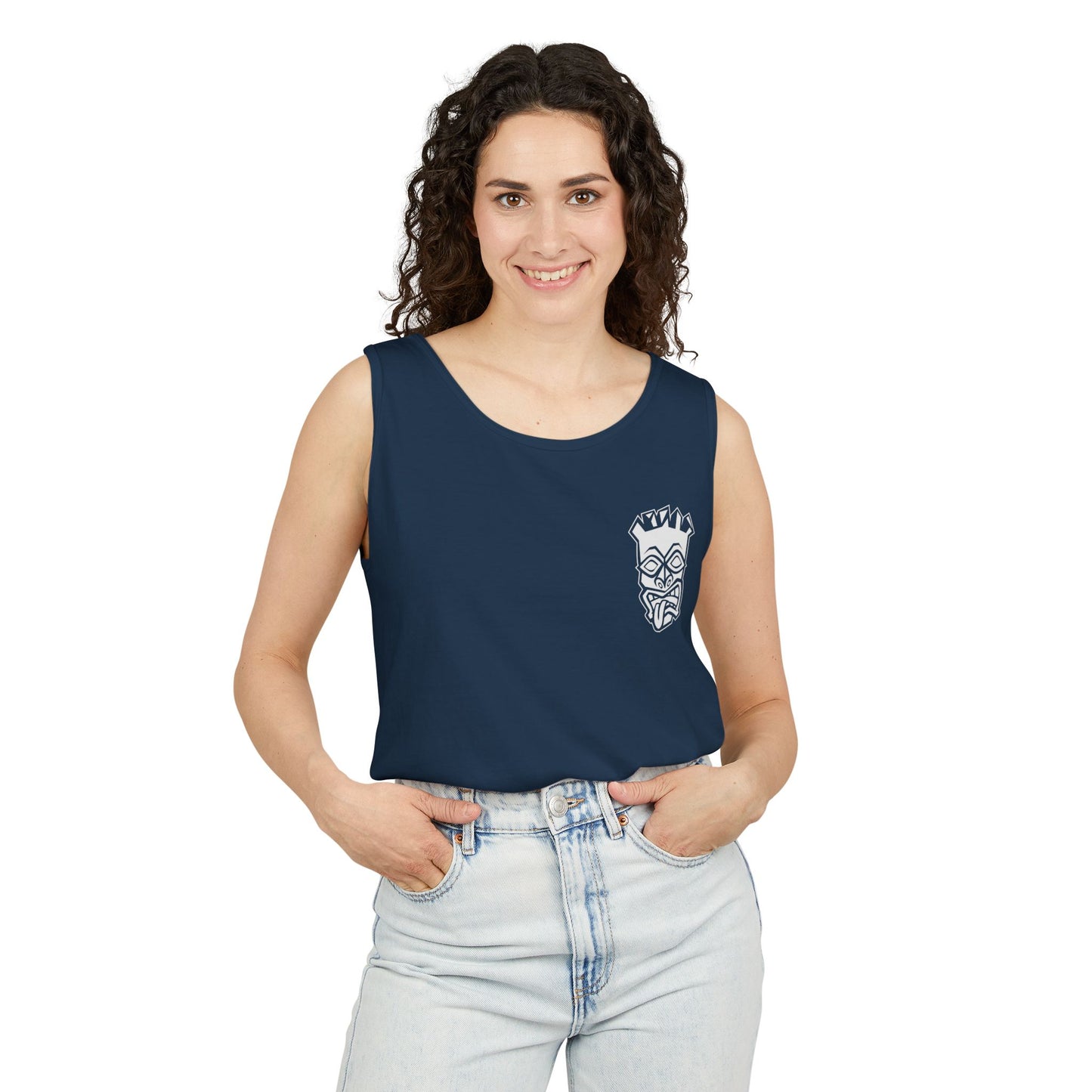 Tongue Out Tiki Tank Top