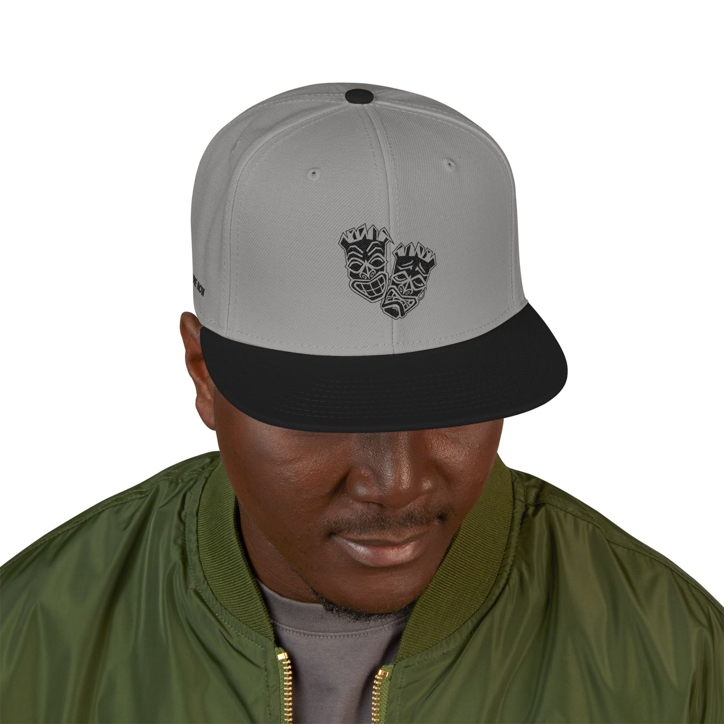 "Birdie Now, Bogey Later" 2 Tone Embroidered Tiki Golf Snapback