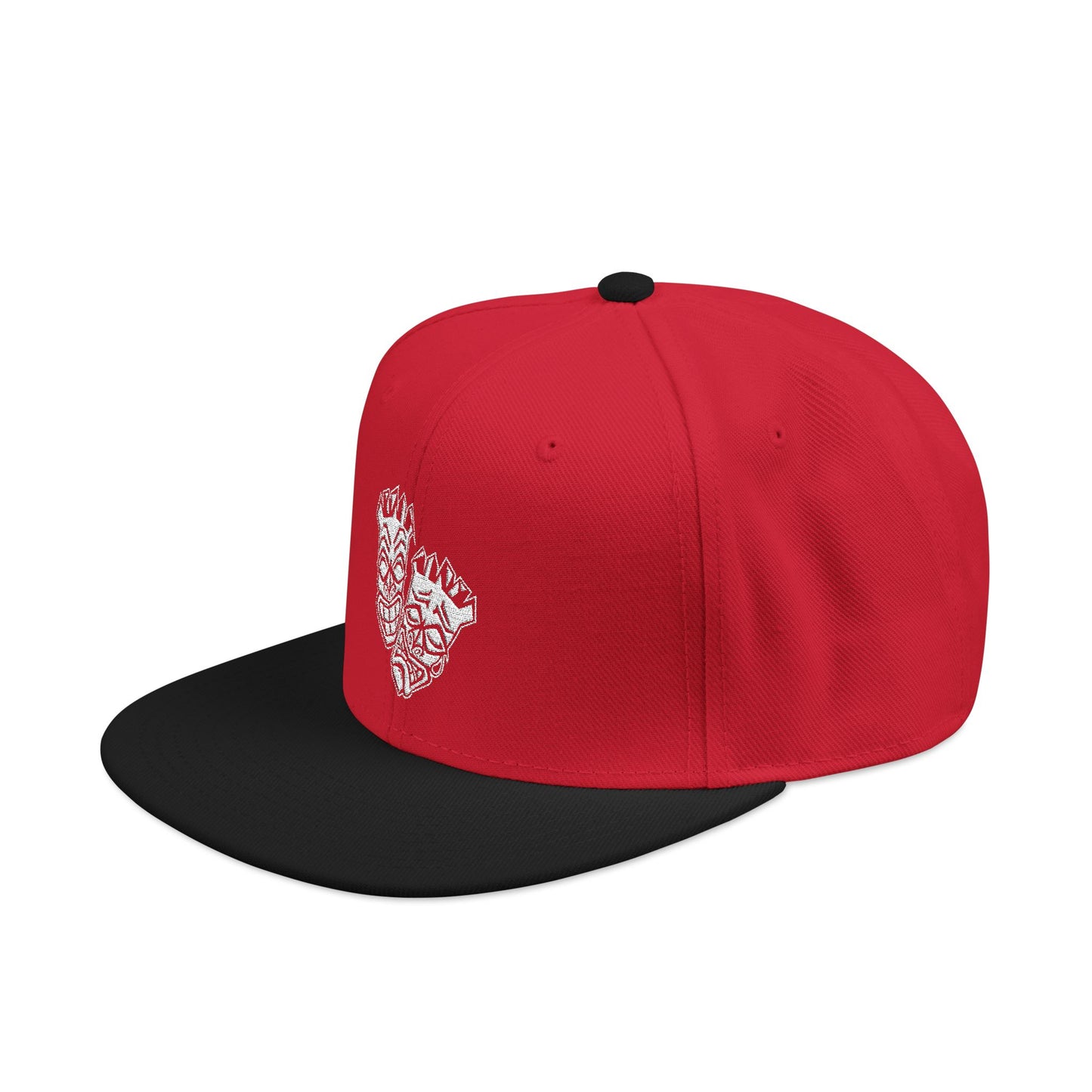 Now & Later White Tiki Heads Snapback