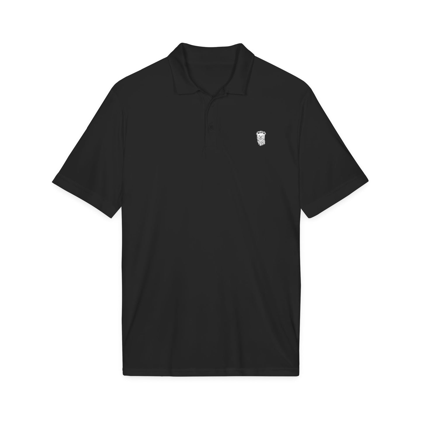 Tongue Out Tiki Bold Embroidered Polo