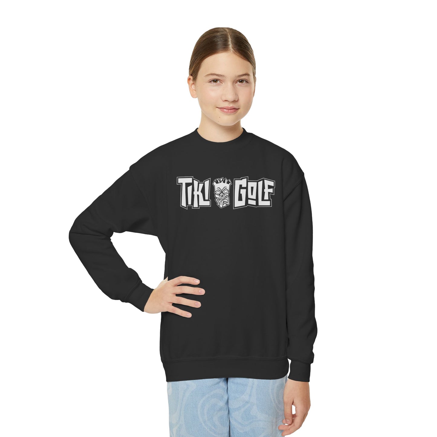 "Birdie Now, Bogey Later" Kids Crewneck Sweatshirt