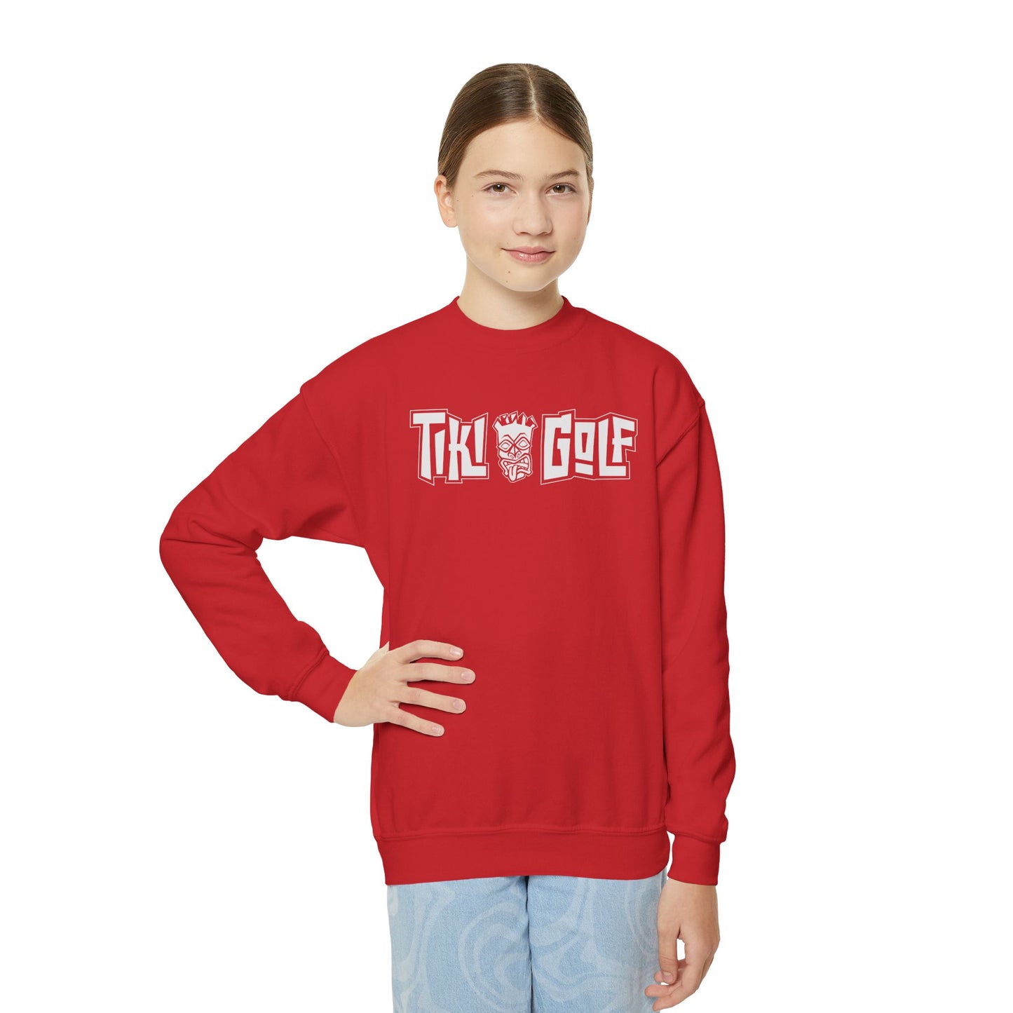 "Birdie Now, Bogey Later" Kids Crewneck Sweatshirt