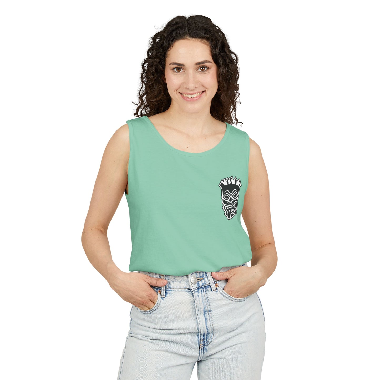 Tongue Out Tiki Tank Top