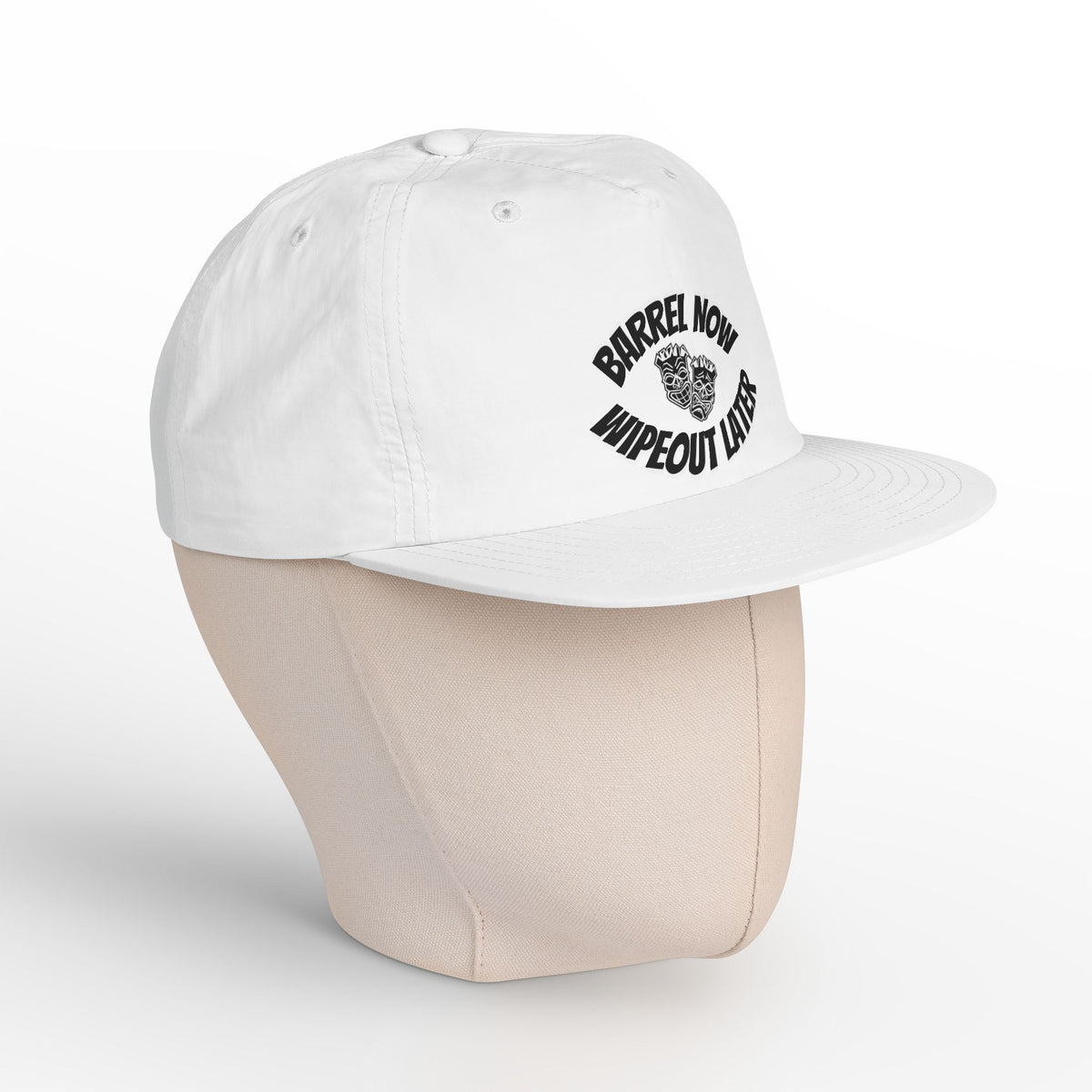 "Barrel Now, Wipeout Later" Tiki Surf Club Snapback