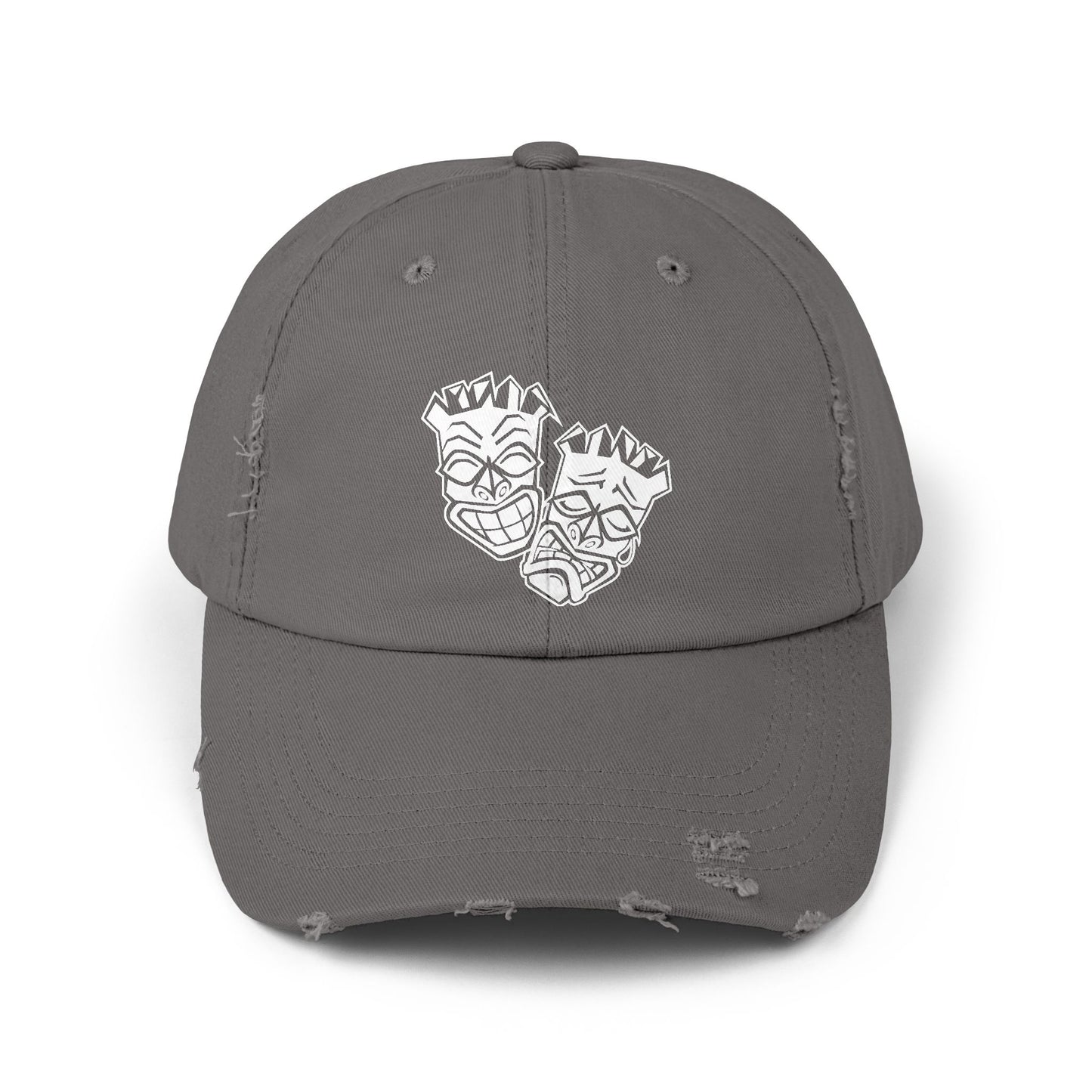 Now & Later Tiki Heads Distressed Cap