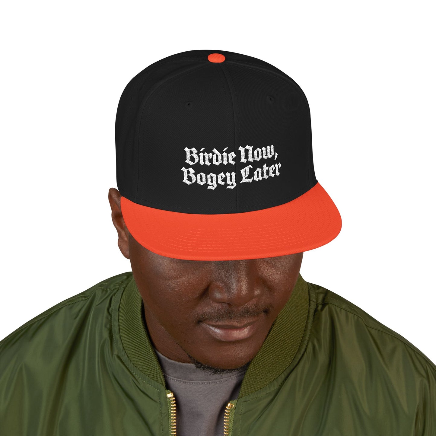 BNBL White Embroidered Snapback