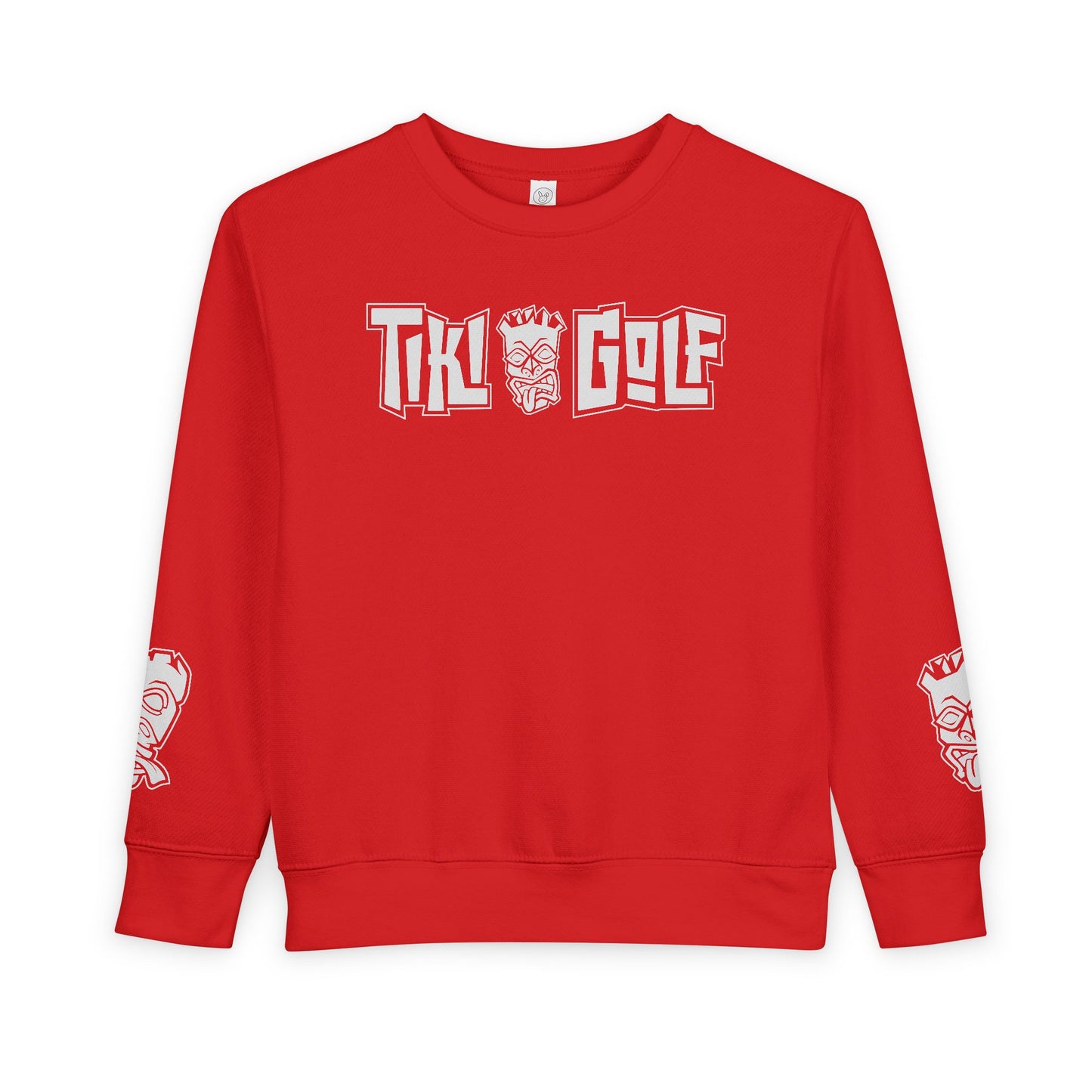 “Birdie Now, Bogey Later” Tiki Golf Toddler Crewneck