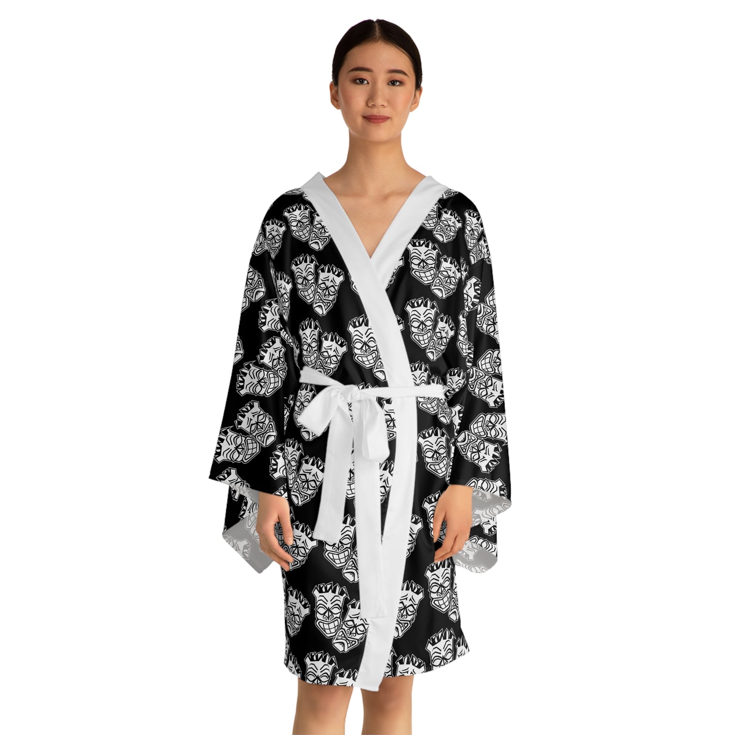 Now & Later Tiki Heads Kimono