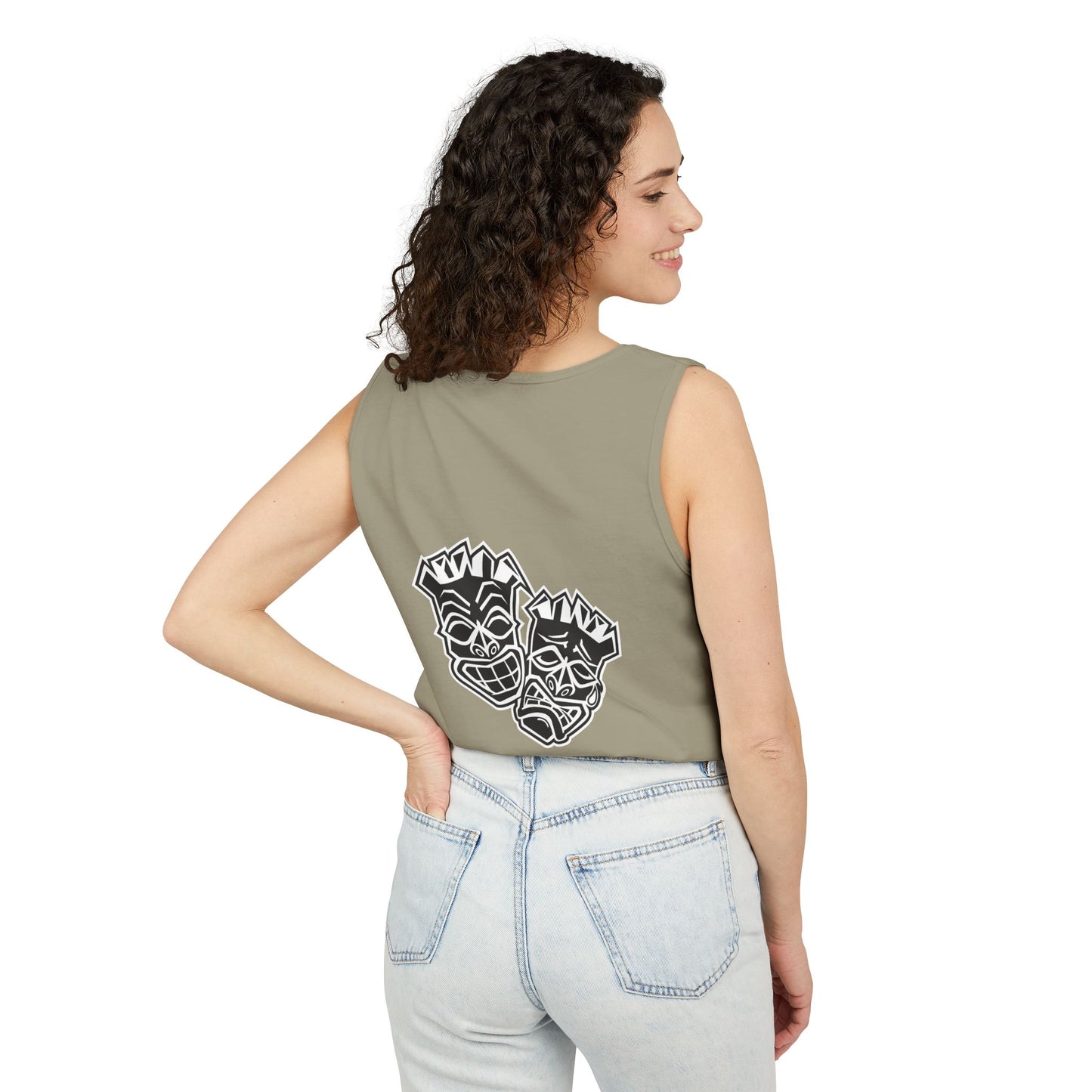 Tongue Out Tiki Tank Top