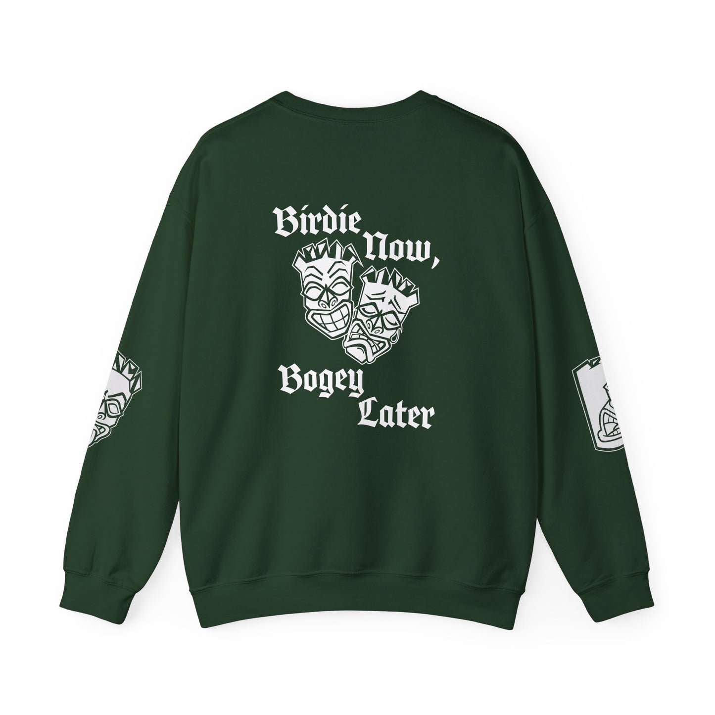"Birdie Now, Bogey Later" Tiki Golf Crewneck Sweatshirt