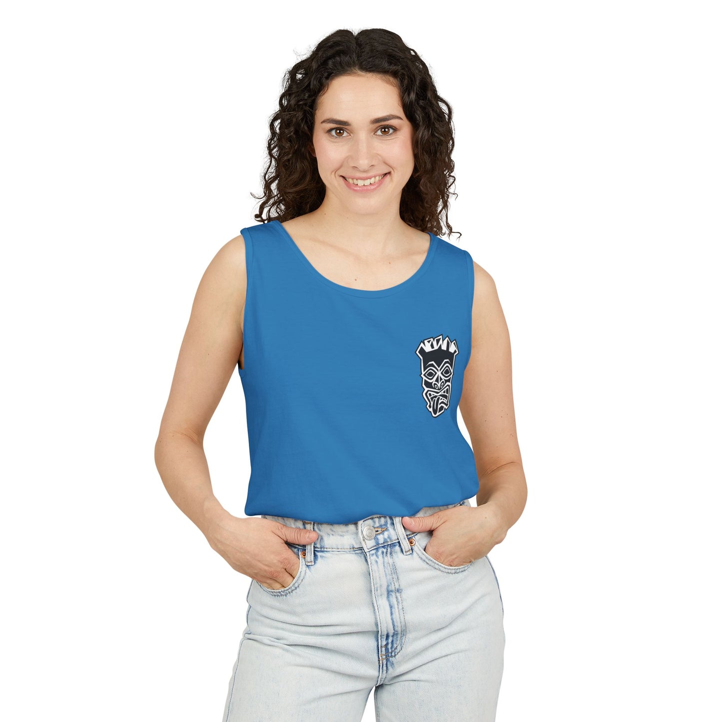 Tongue Out Tiki Tank Top