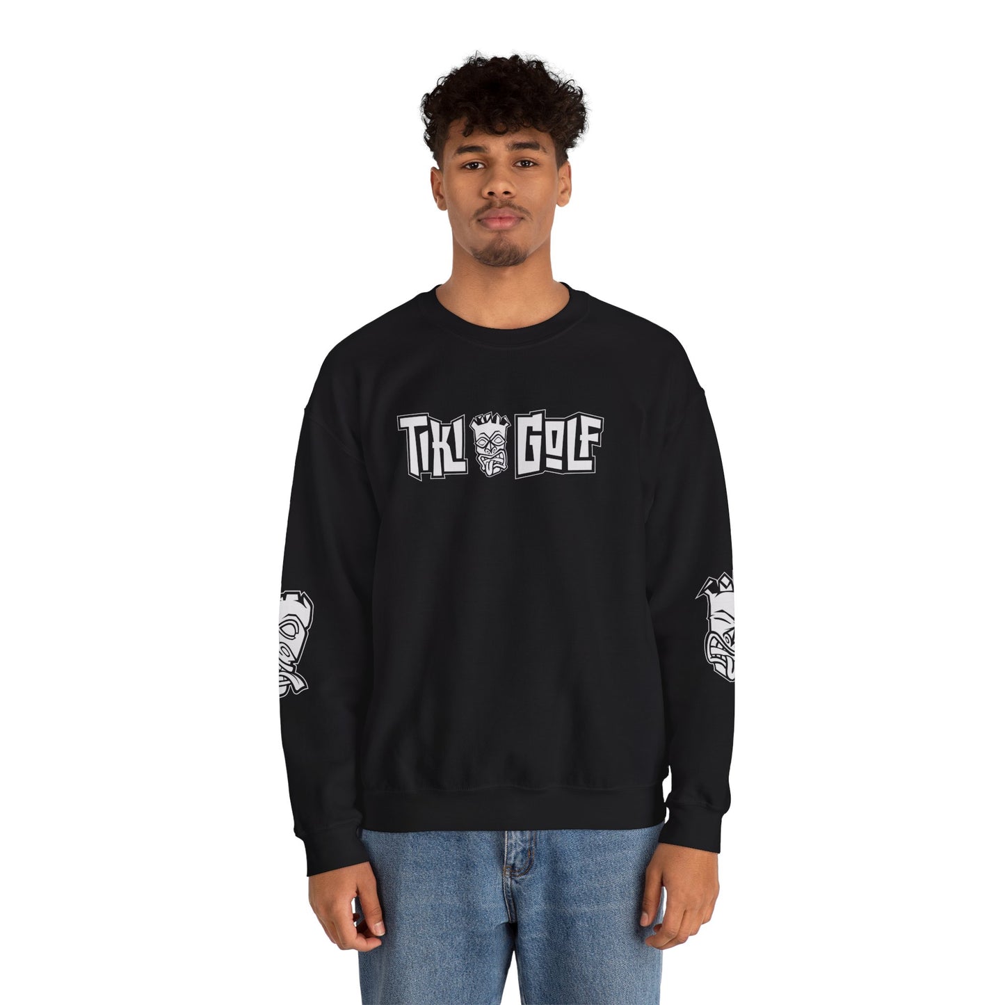 "Birdie Now, Bogey Later" Tiki Golf Crewneck Sweatshirt