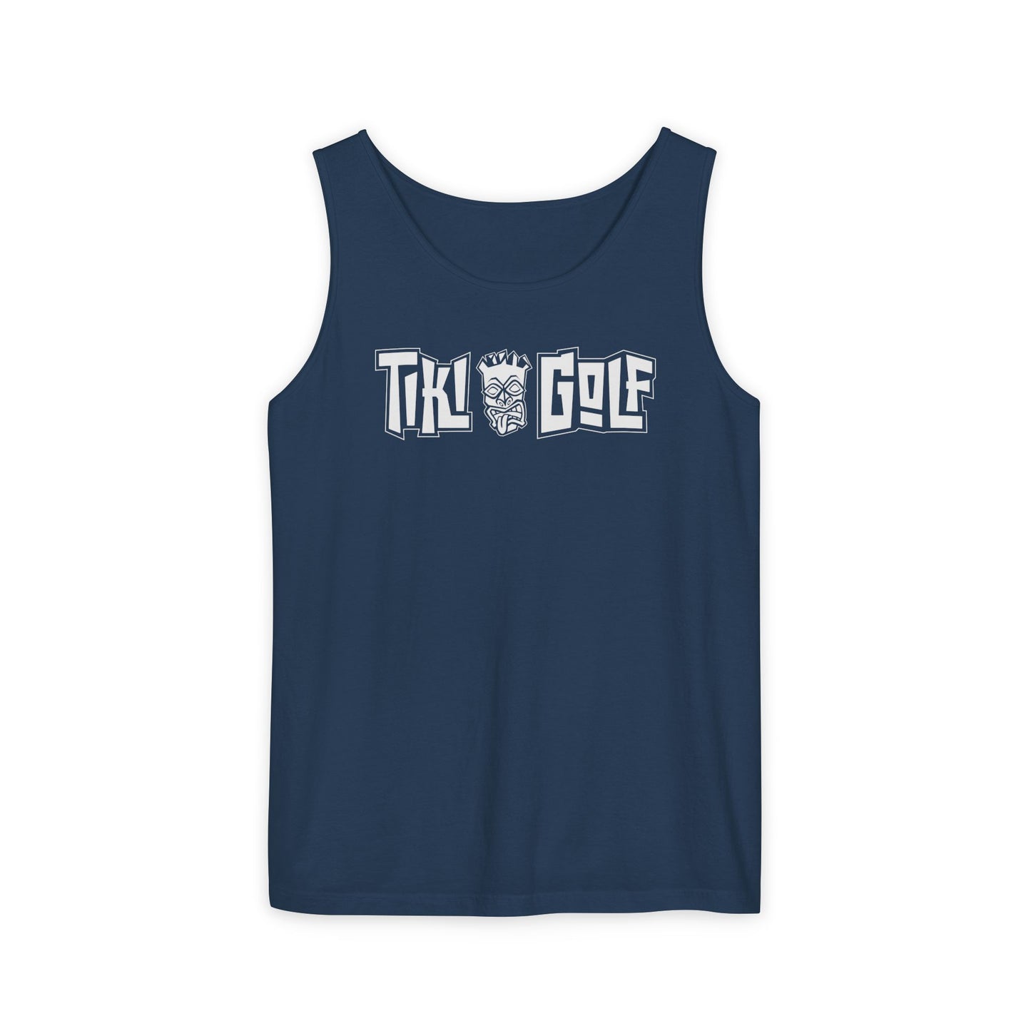 "Birdie Now, Bogey Later" Tiki Golf Tank Top