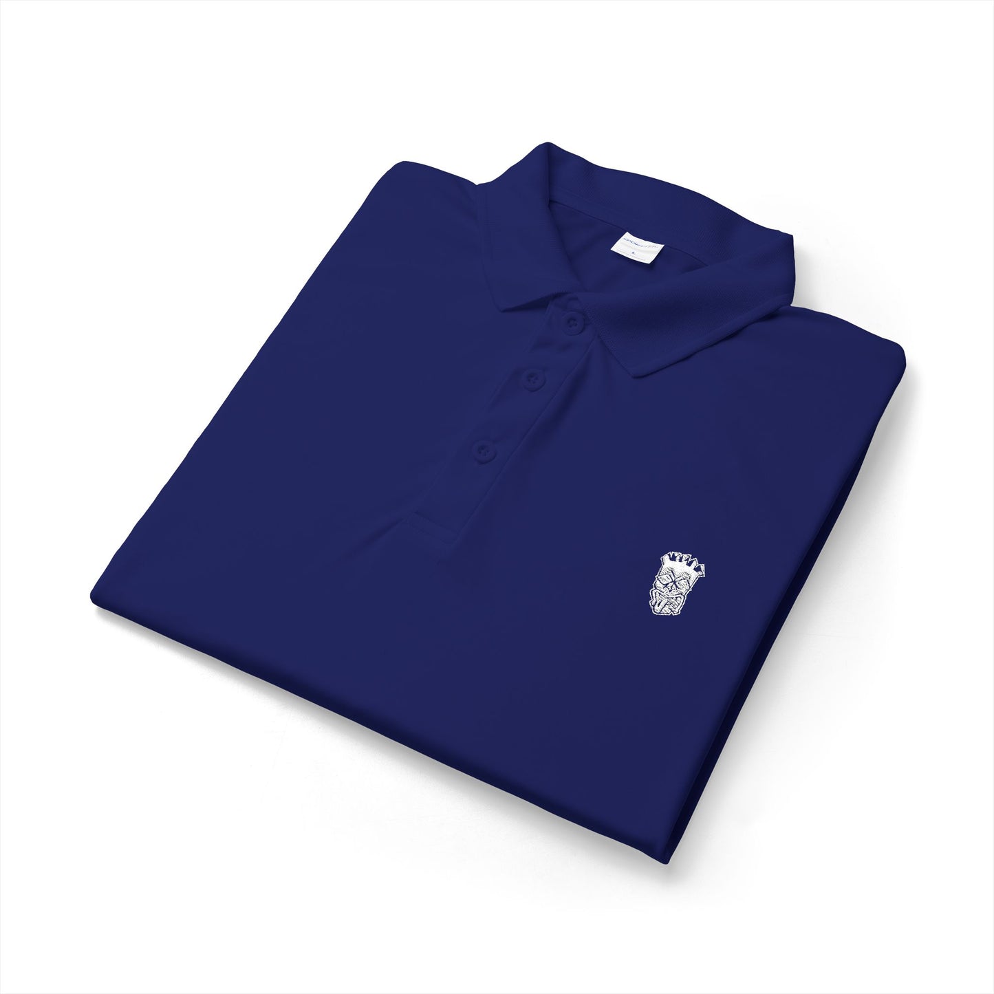 Tongue Out Tiki Bold Embroidered Polo