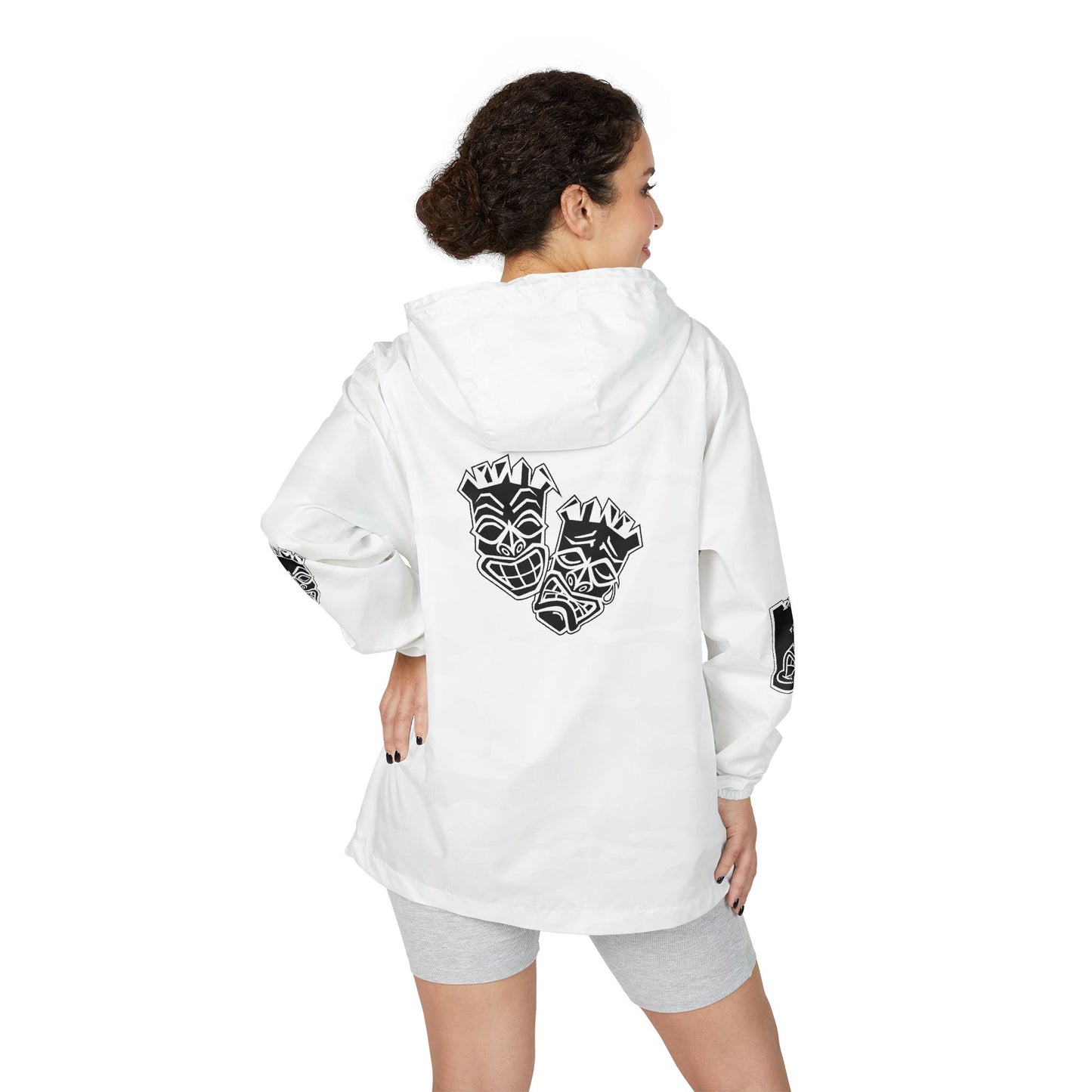 Now & Later Tiki Heads Golf Windbreaker