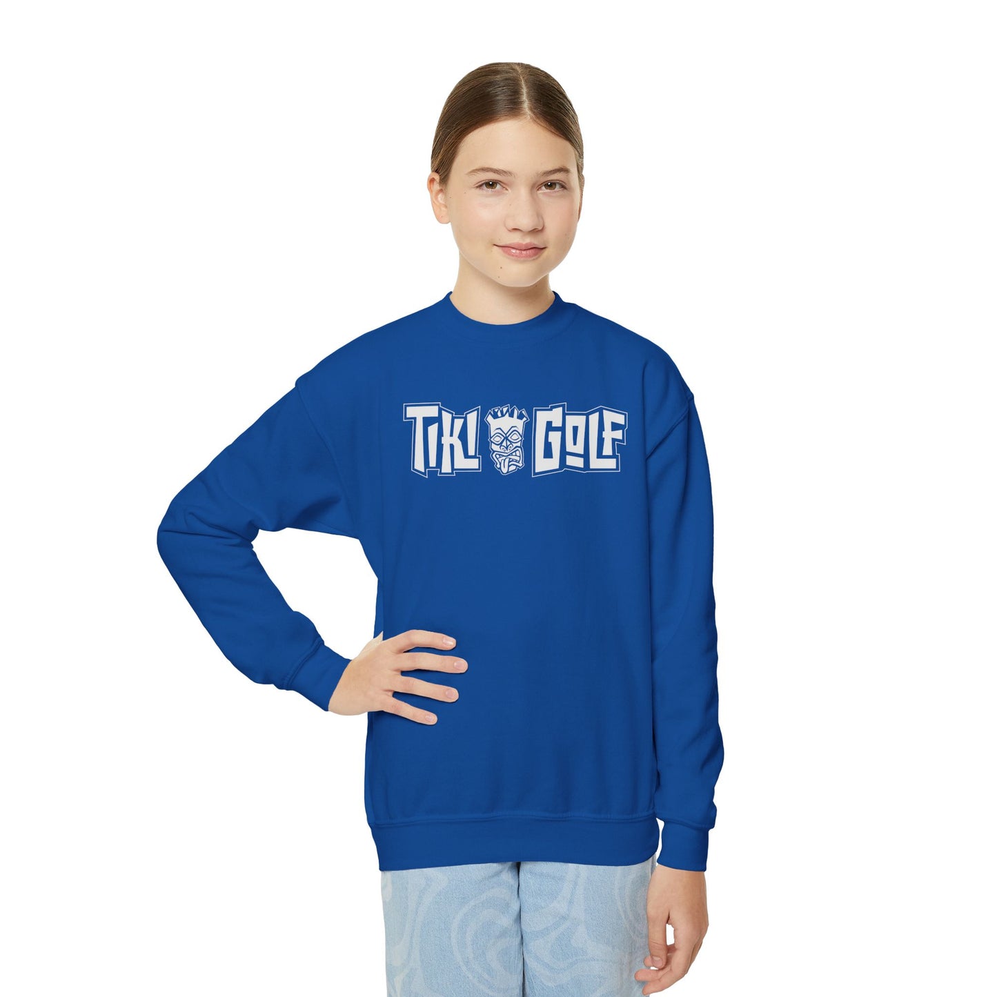"Birdie Now, Bogey Later" Kids Crewneck Sweatshirt