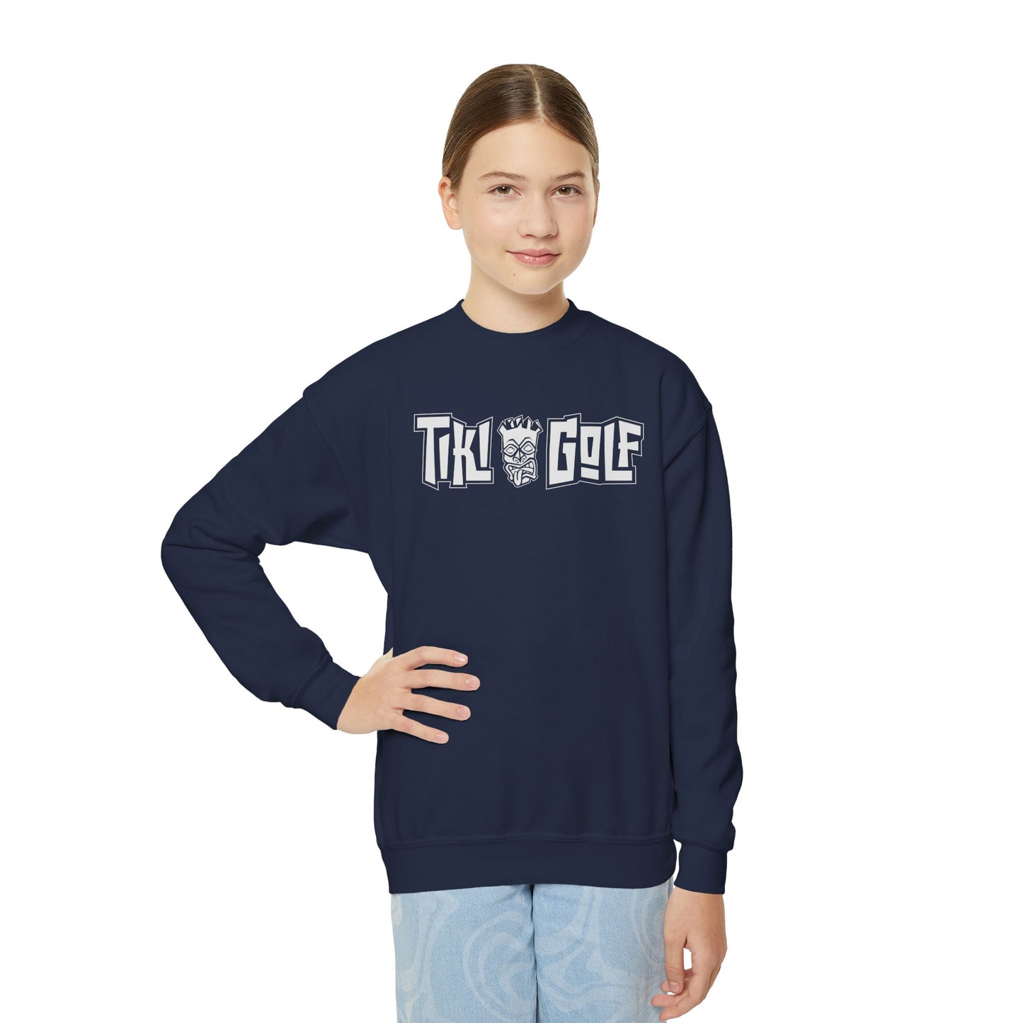 "Birdie Now, Bogey Later" Kids Crewneck Sweatshirt