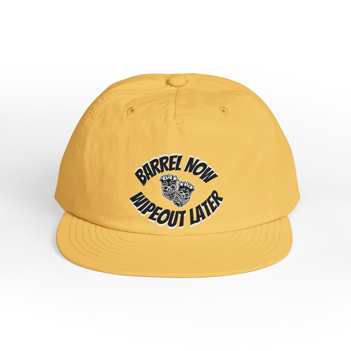 "Barrel Now, Wipeout Later" Tiki Surf Club Snapback