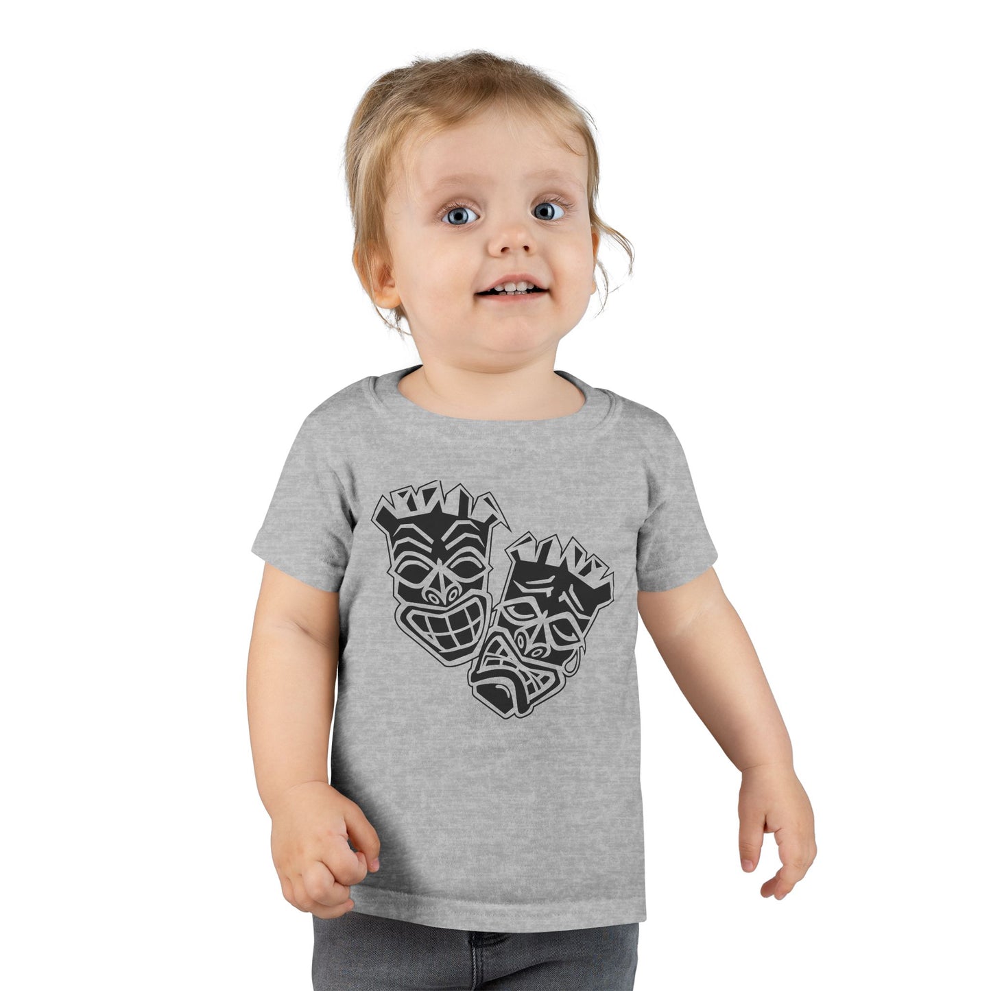 Toddler Now & Later Tiki Heads T-Shirt