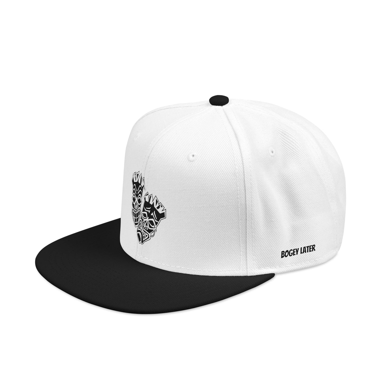 "Birdie Now, Bogey Later" 2 Tone Embroidered Tiki Golf Snapback