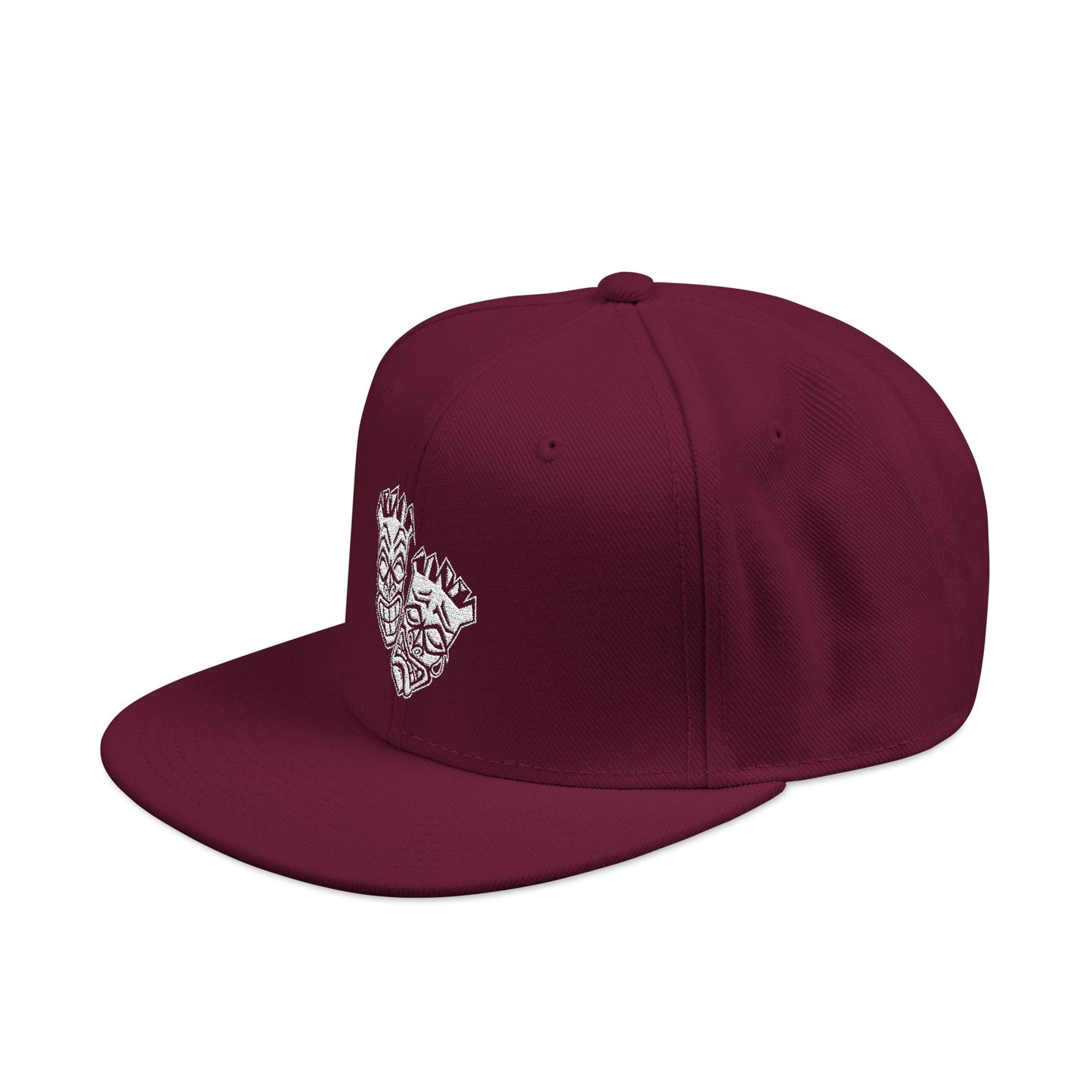 Now & Later White Tiki Heads Snapback