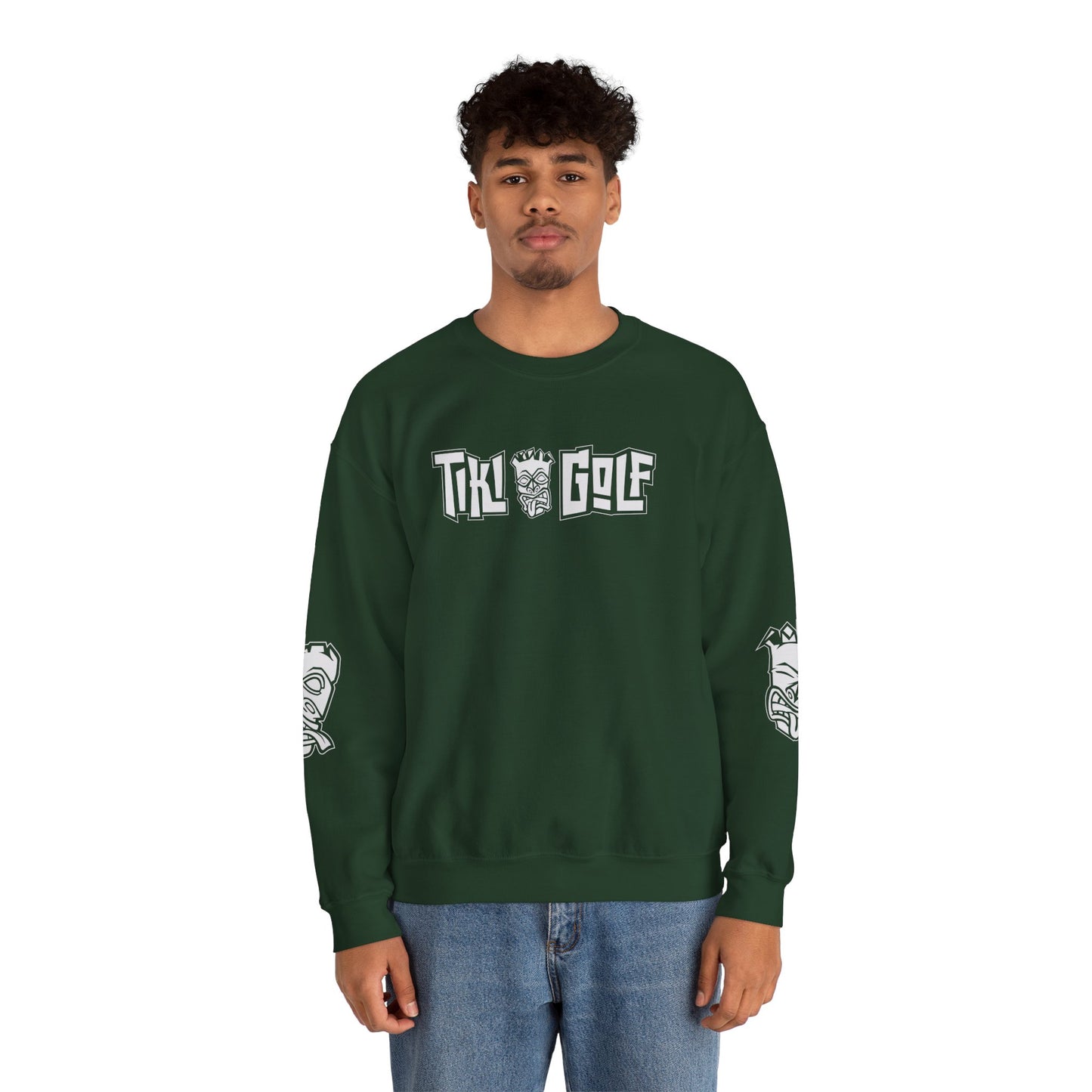 "Birdie Now, Bogey Later" Tiki Golf Crewneck Sweatshirt