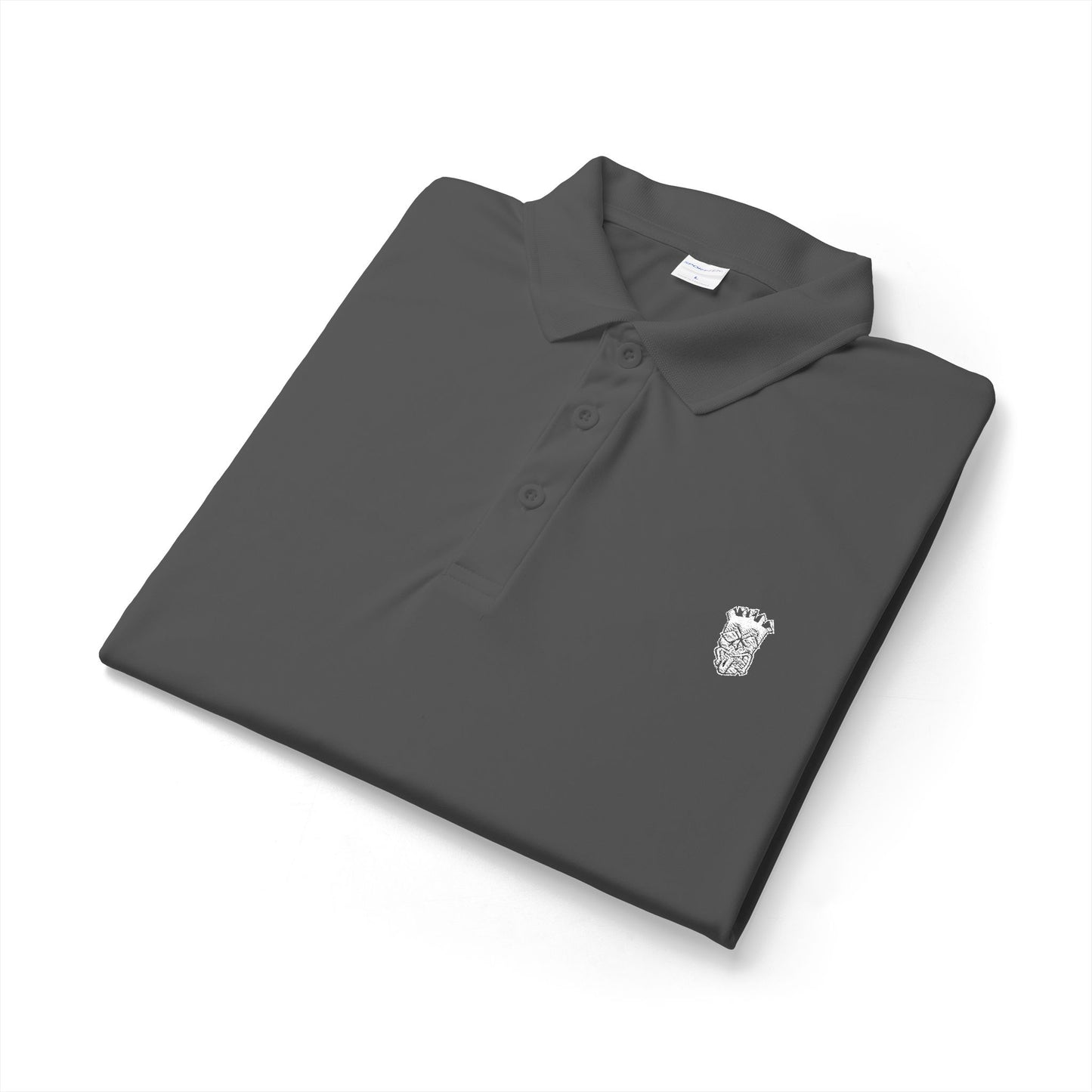 Tongue Out Tiki Bold Embroidered Polo