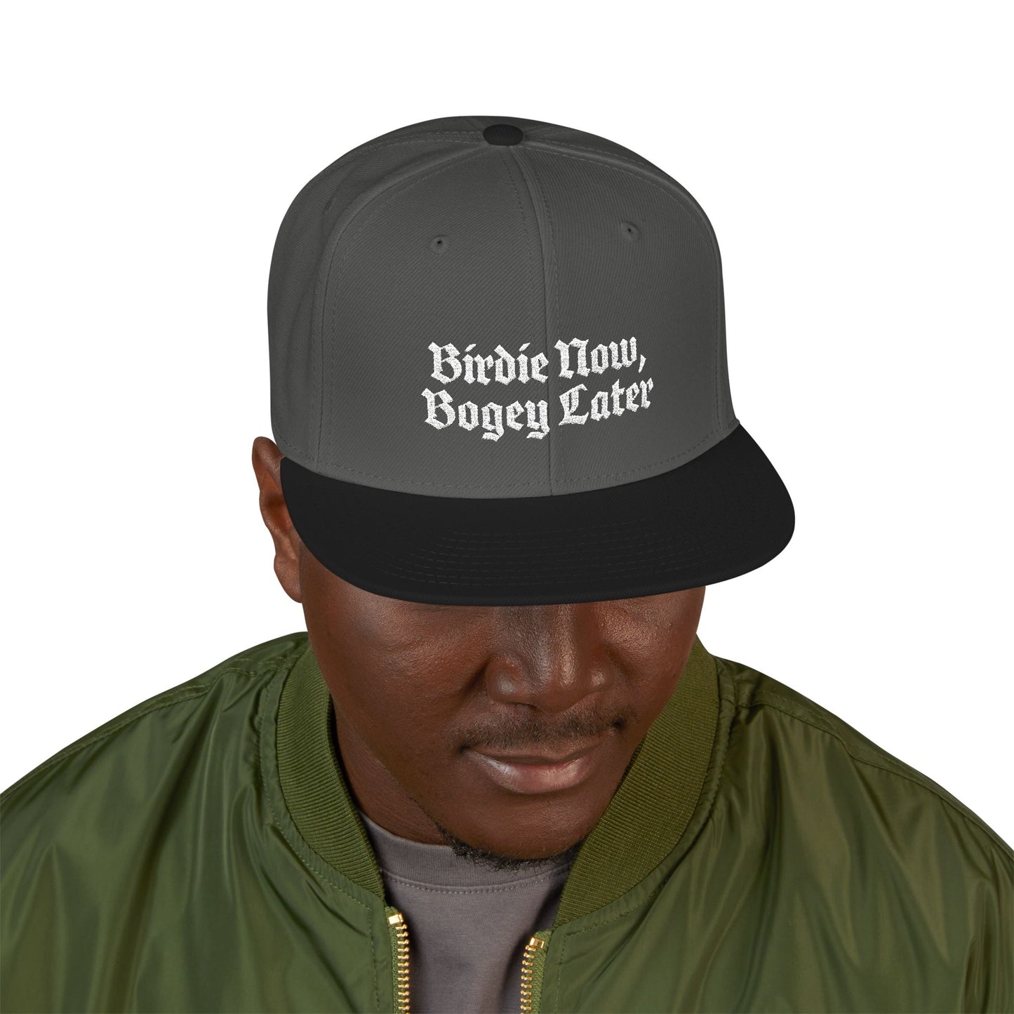 BNBL White Embroidered Snapback