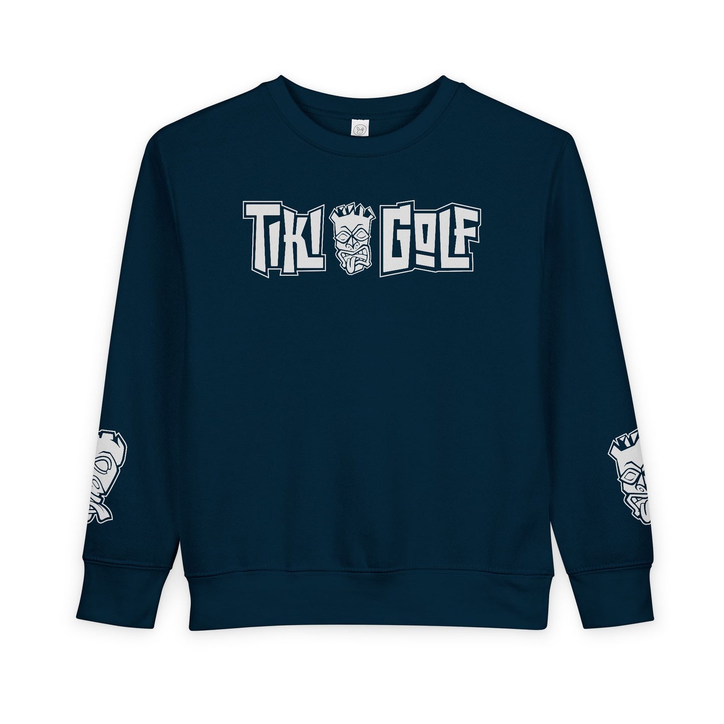 “Birdie Now, Bogey Later” Tiki Golf Toddler Crewneck