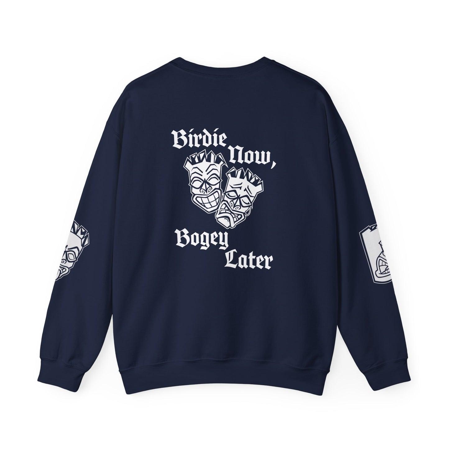 "Birdie Now, Bogey Later" Tiki Golf Crewneck Sweatshirt