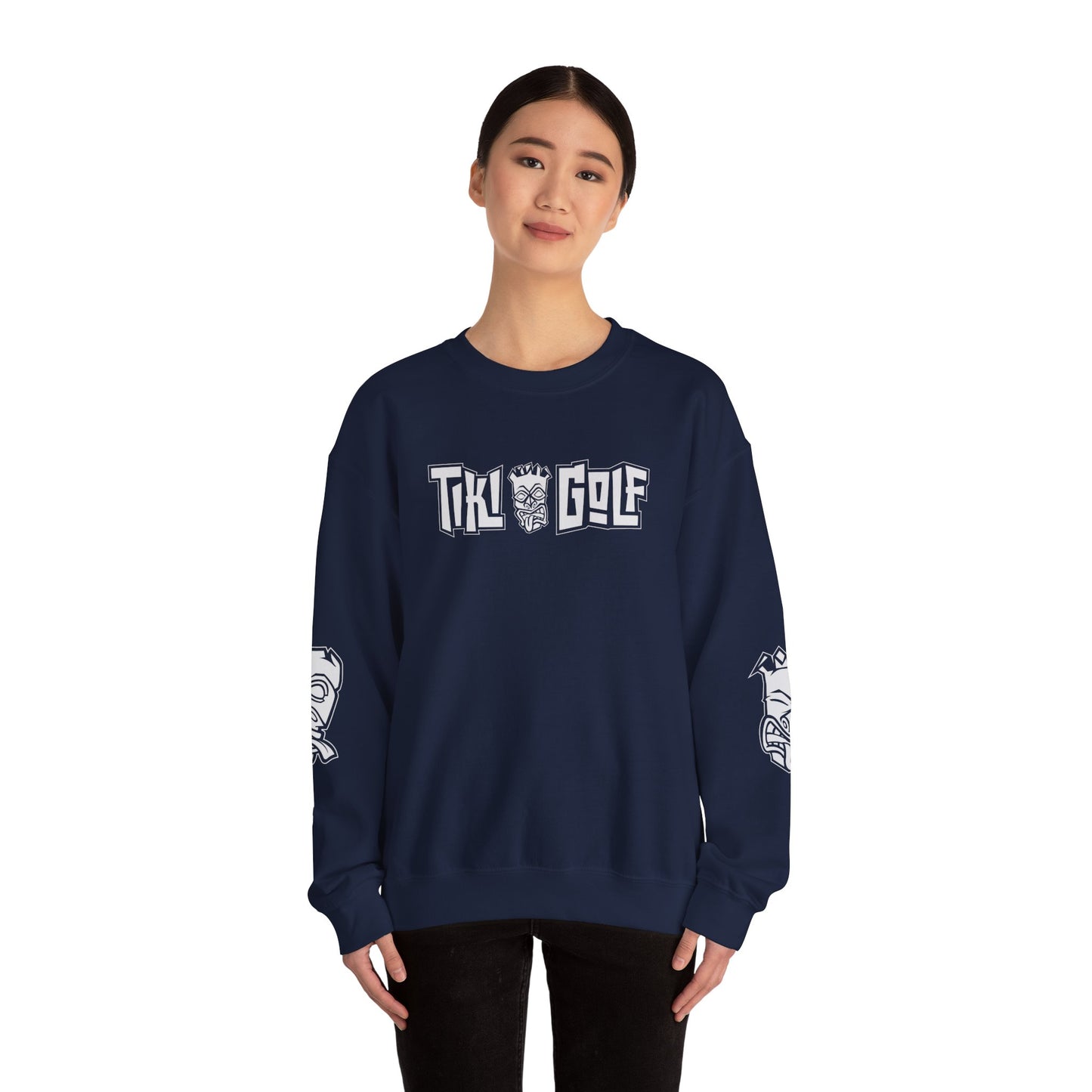 "Birdie Now, Bogey Later" Tiki Golf Crewneck Sweatshirt