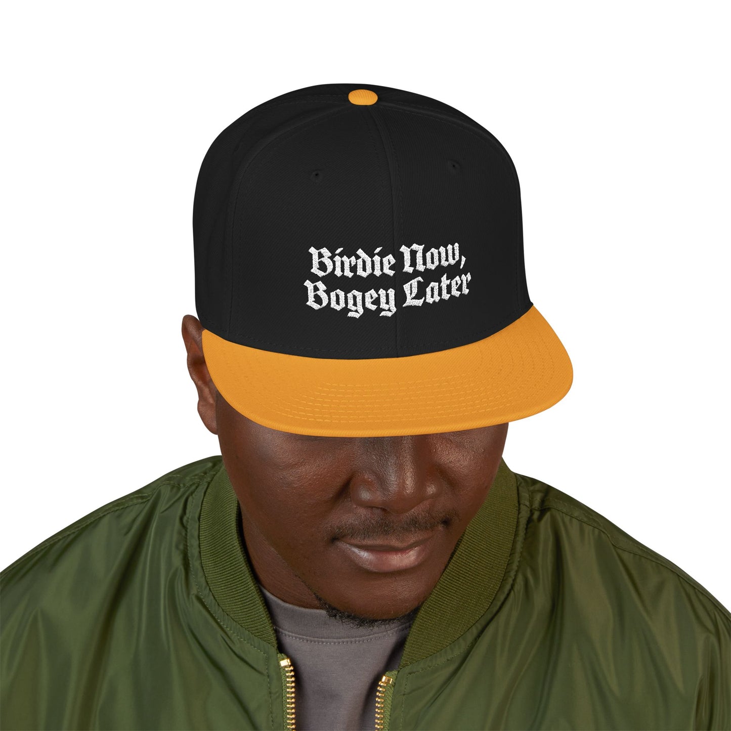 BNBL White Embroidered Snapback