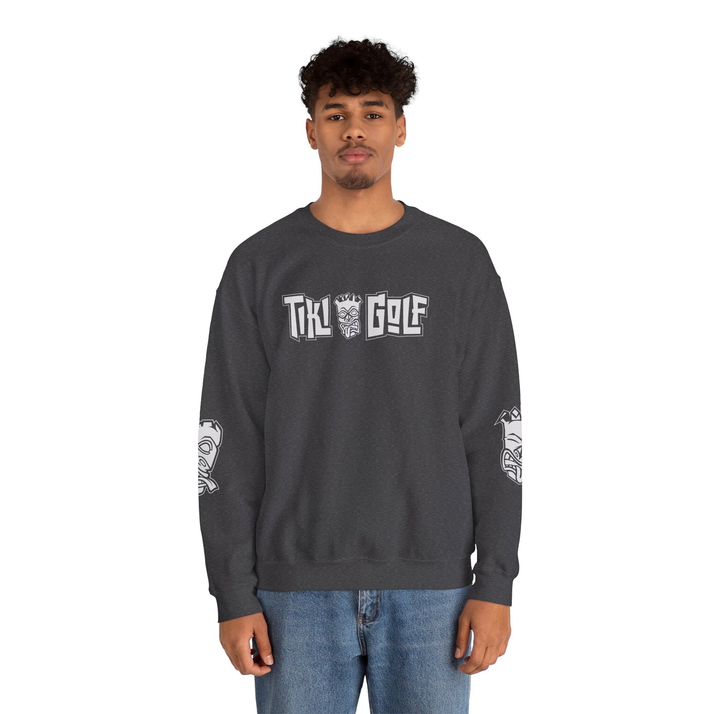 "Birdie Now, Bogey Later" Tiki Golf Crewneck Sweatshirt