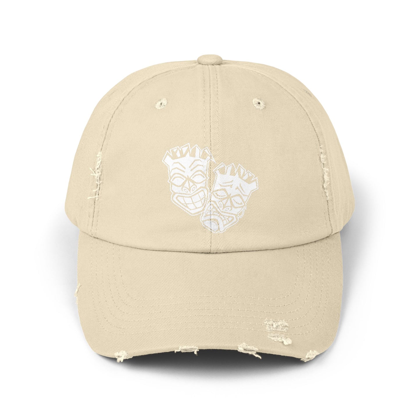 Now & Later Tiki Heads Distressed Cap