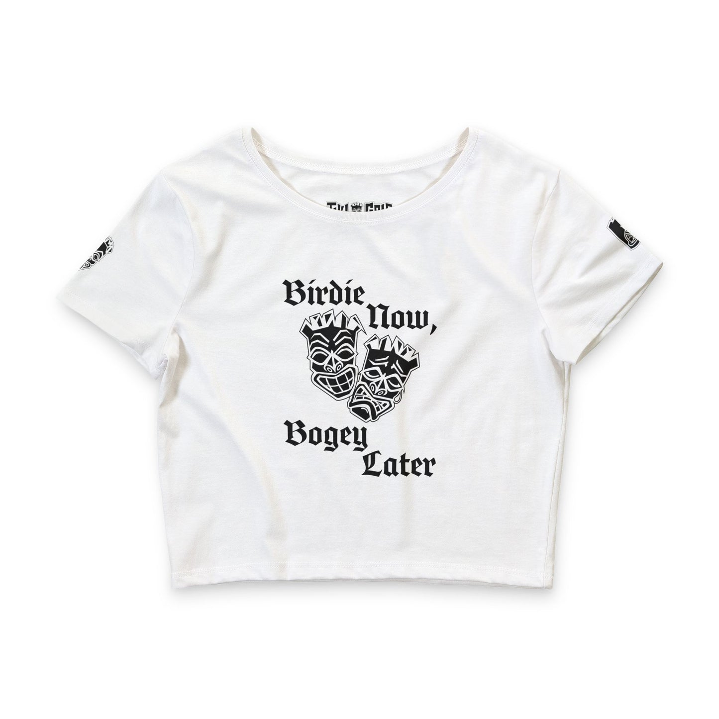"Birdie Now, Bogey Later" Women's Crop Top