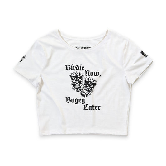 "Birdie Now, Bogey Later" Women's Crop Top