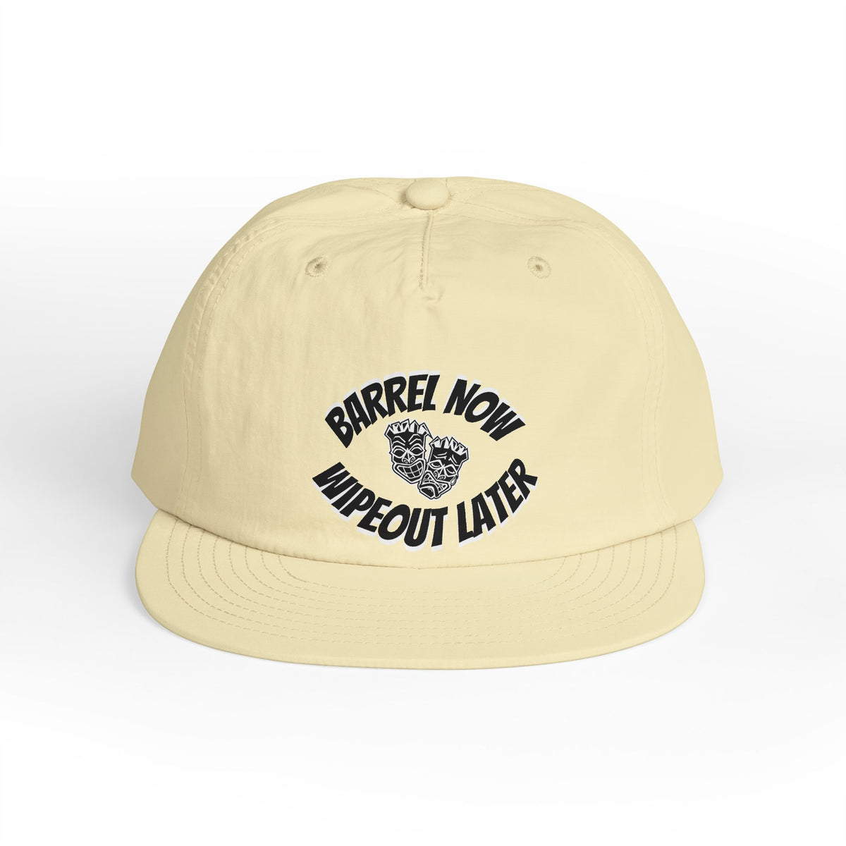 "Barrel Now, Wipeout Later" Tiki Surf Club Snapback