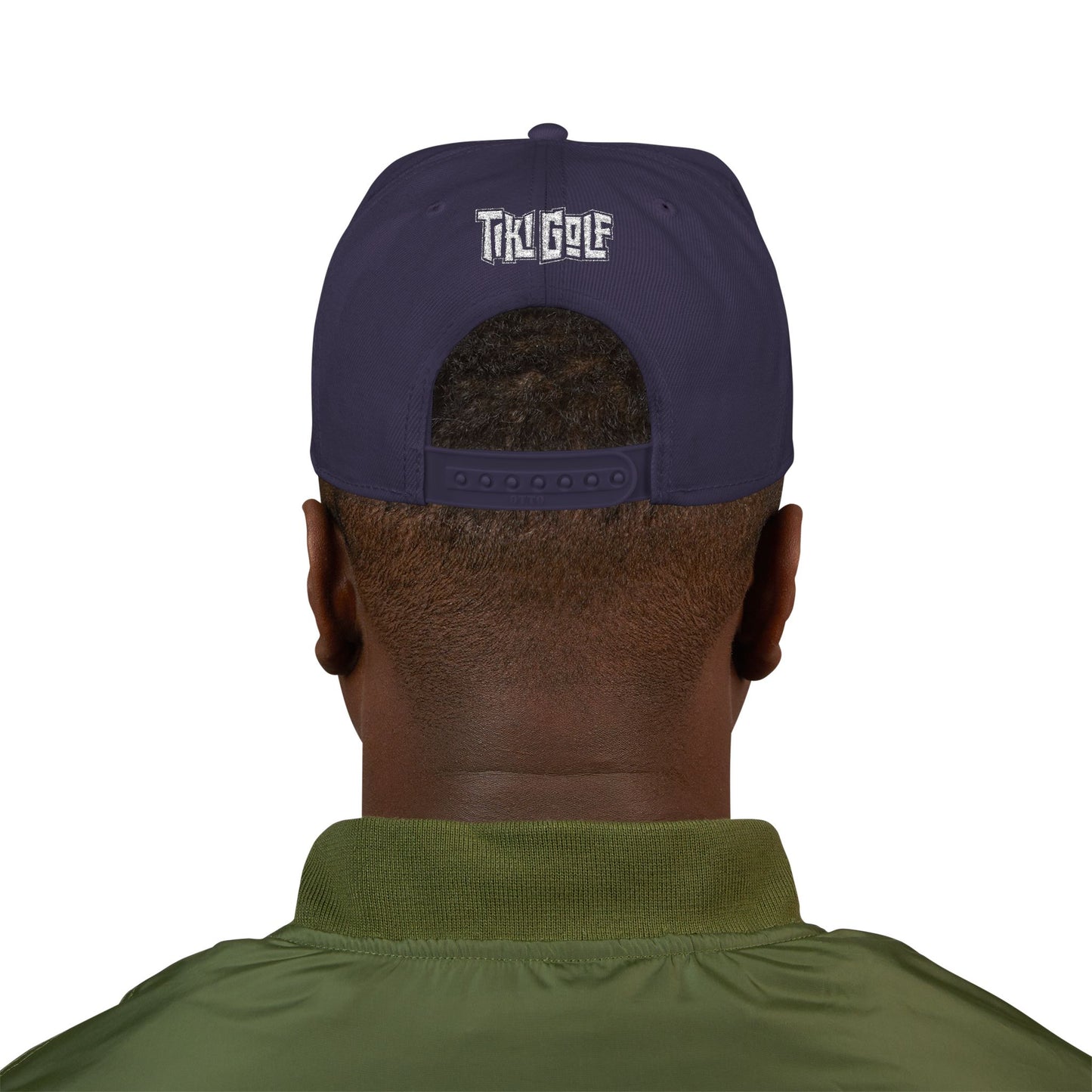 "Birdie Now, Bogey Later" Embroidered Tiki Golf Snapback