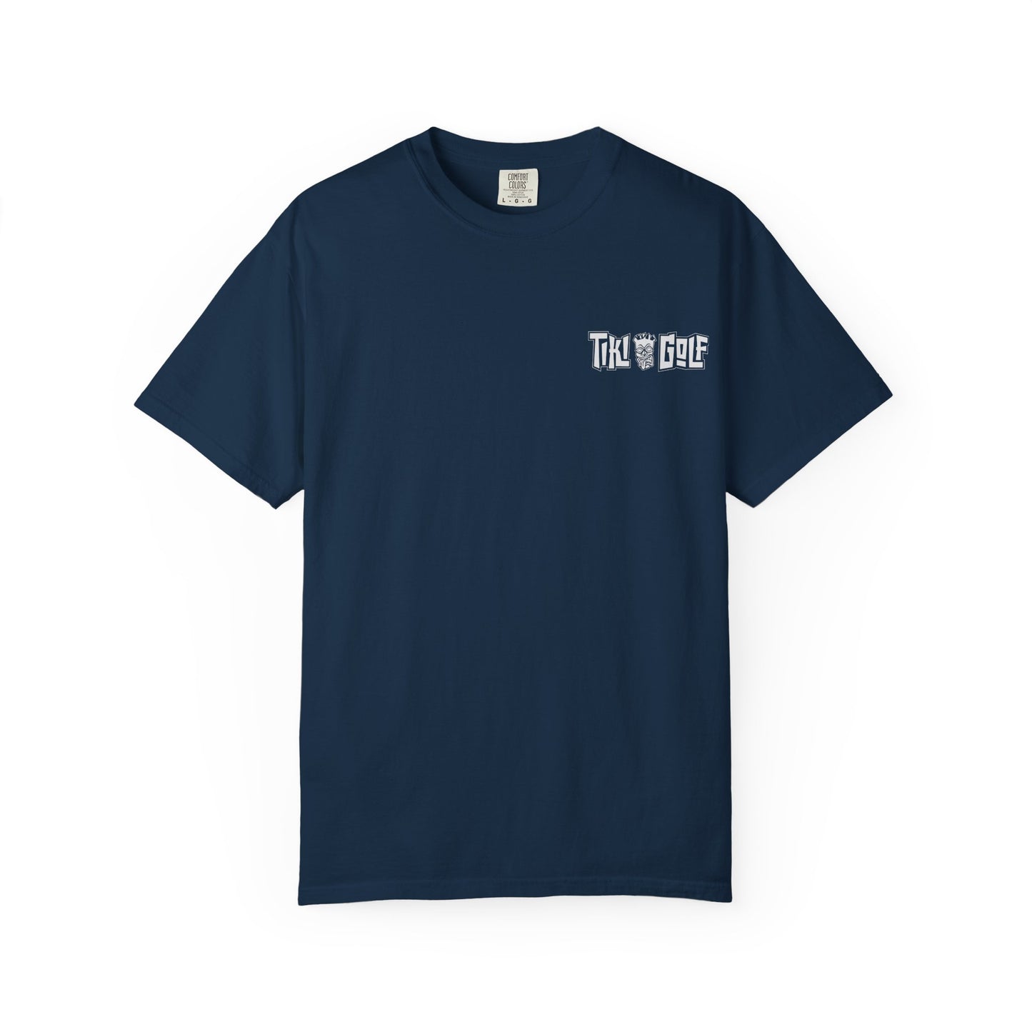 "Birdie Now, Bogey Later" Tiki Golf Graphic Tee