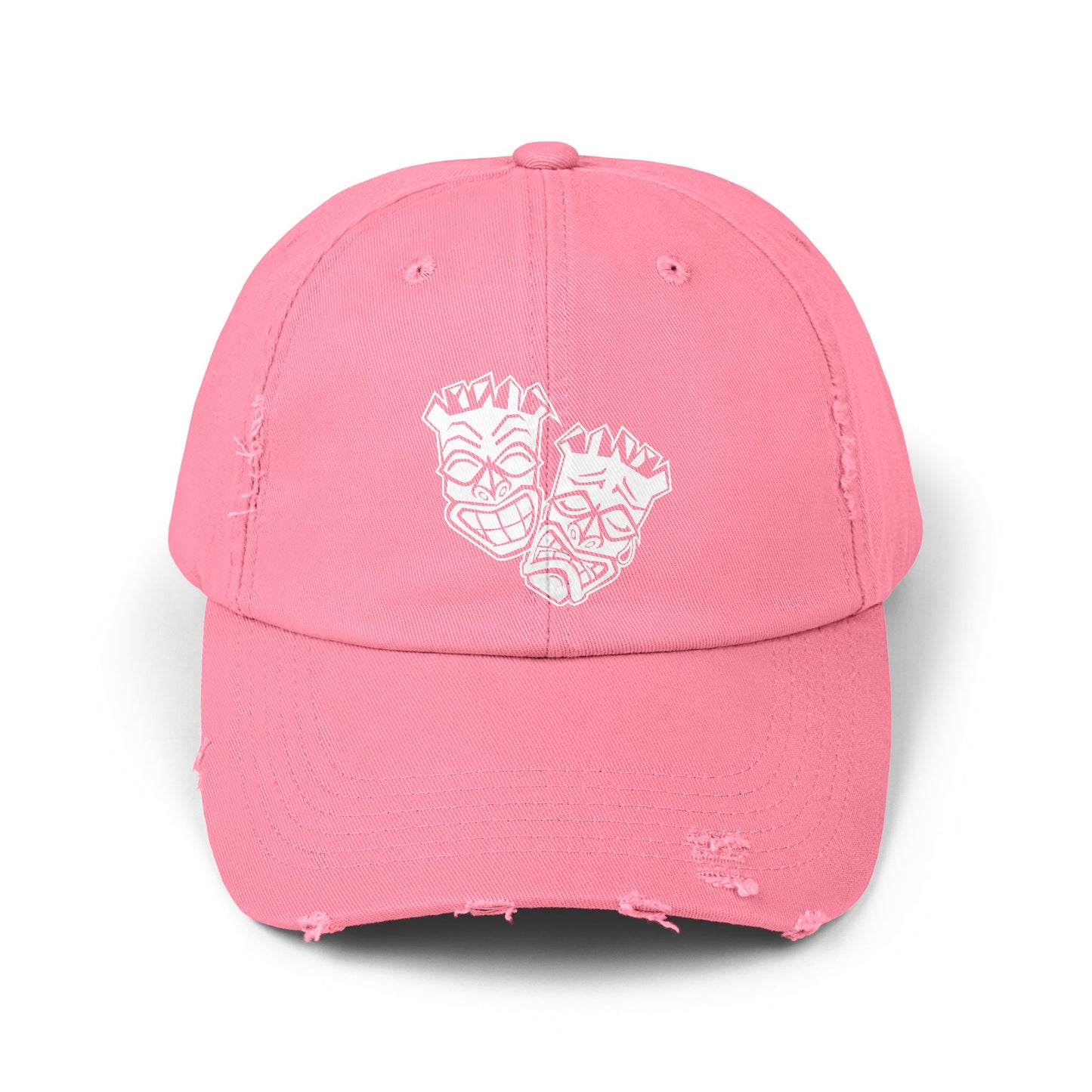Now & Later Tiki Heads Distressed Cap