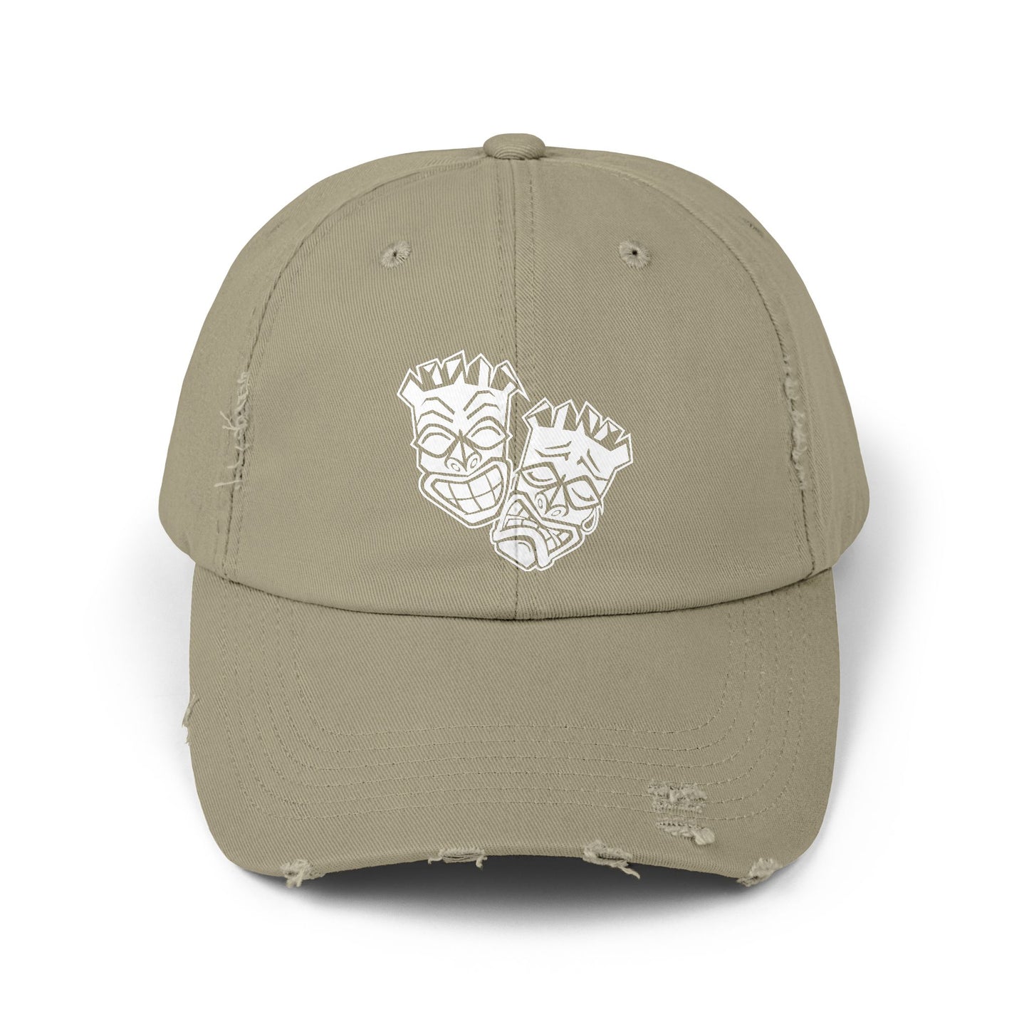 Now & Later Tiki Heads Distressed Cap