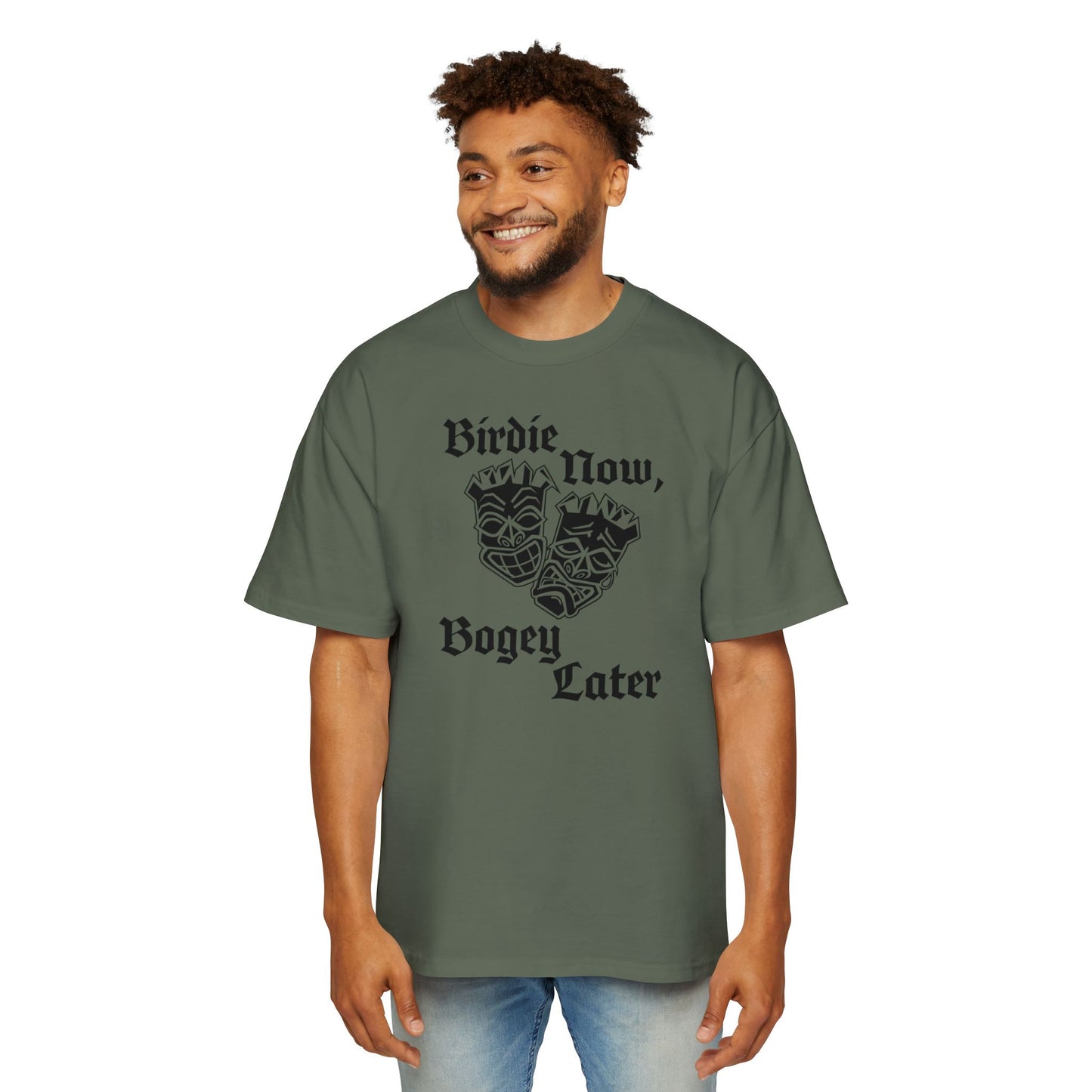 "Birdie Now, Bogey Later" Oversized T-Shirt