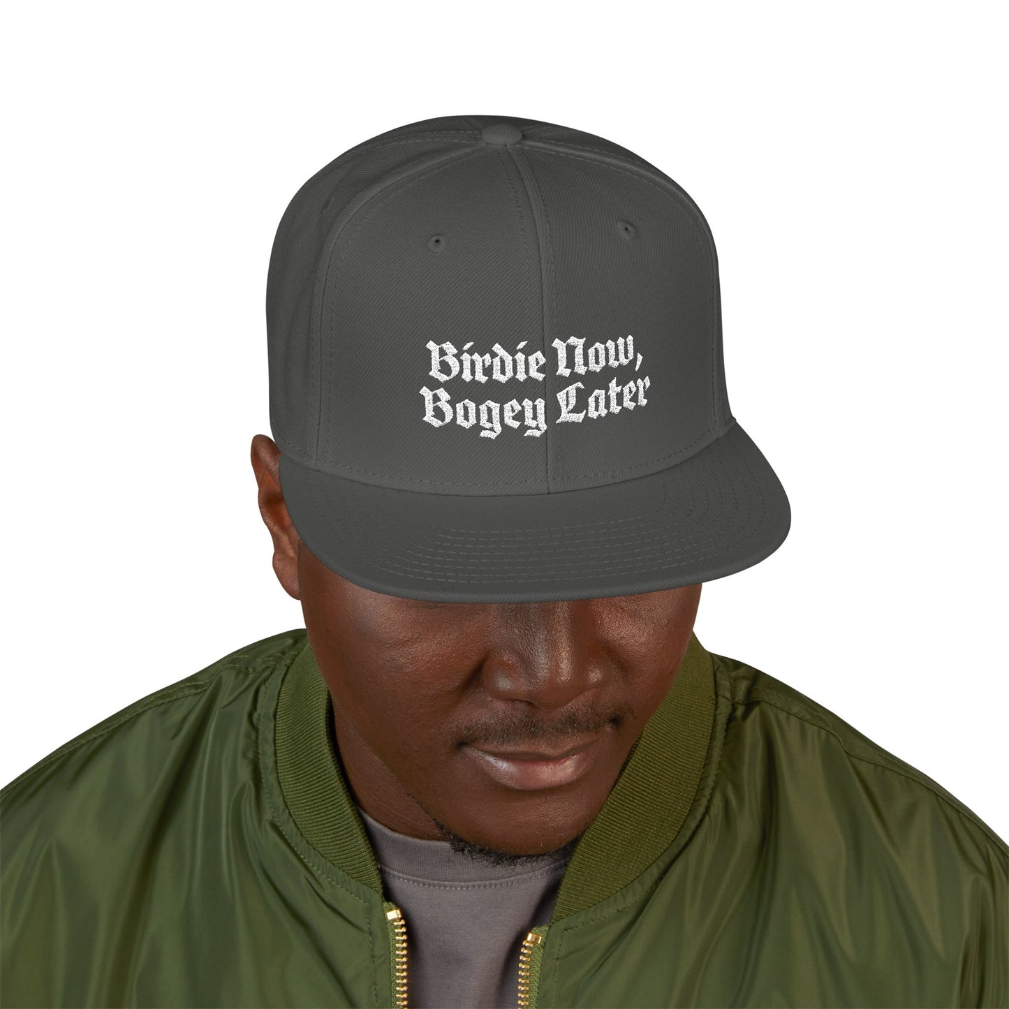 BNBL White Embroidered Snapback