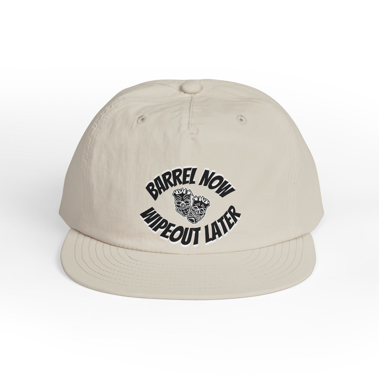 "Barrel Now, Wipeout Later" Tiki Surf Club Snapback
